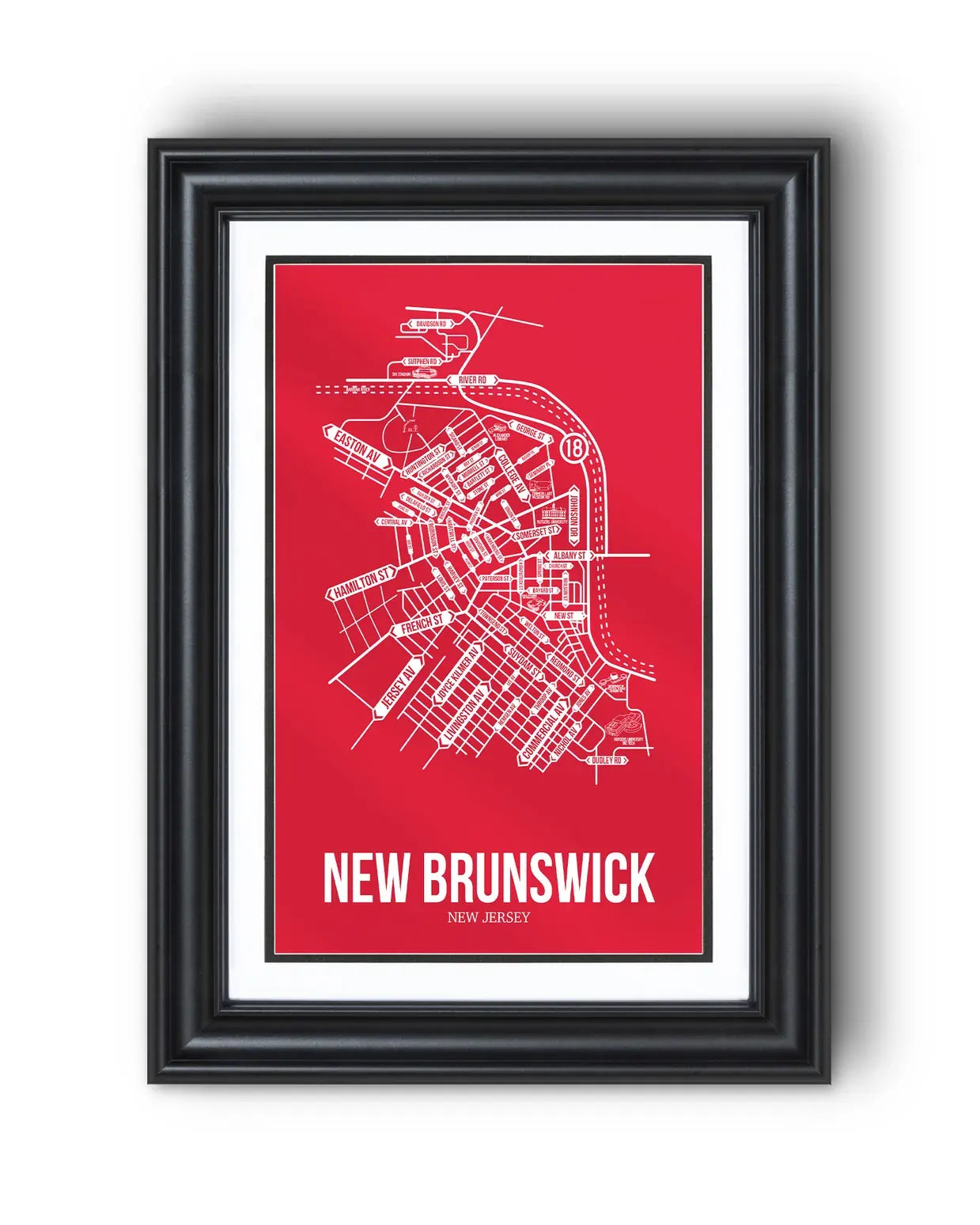 New Brunswick, New Jersey street map 13