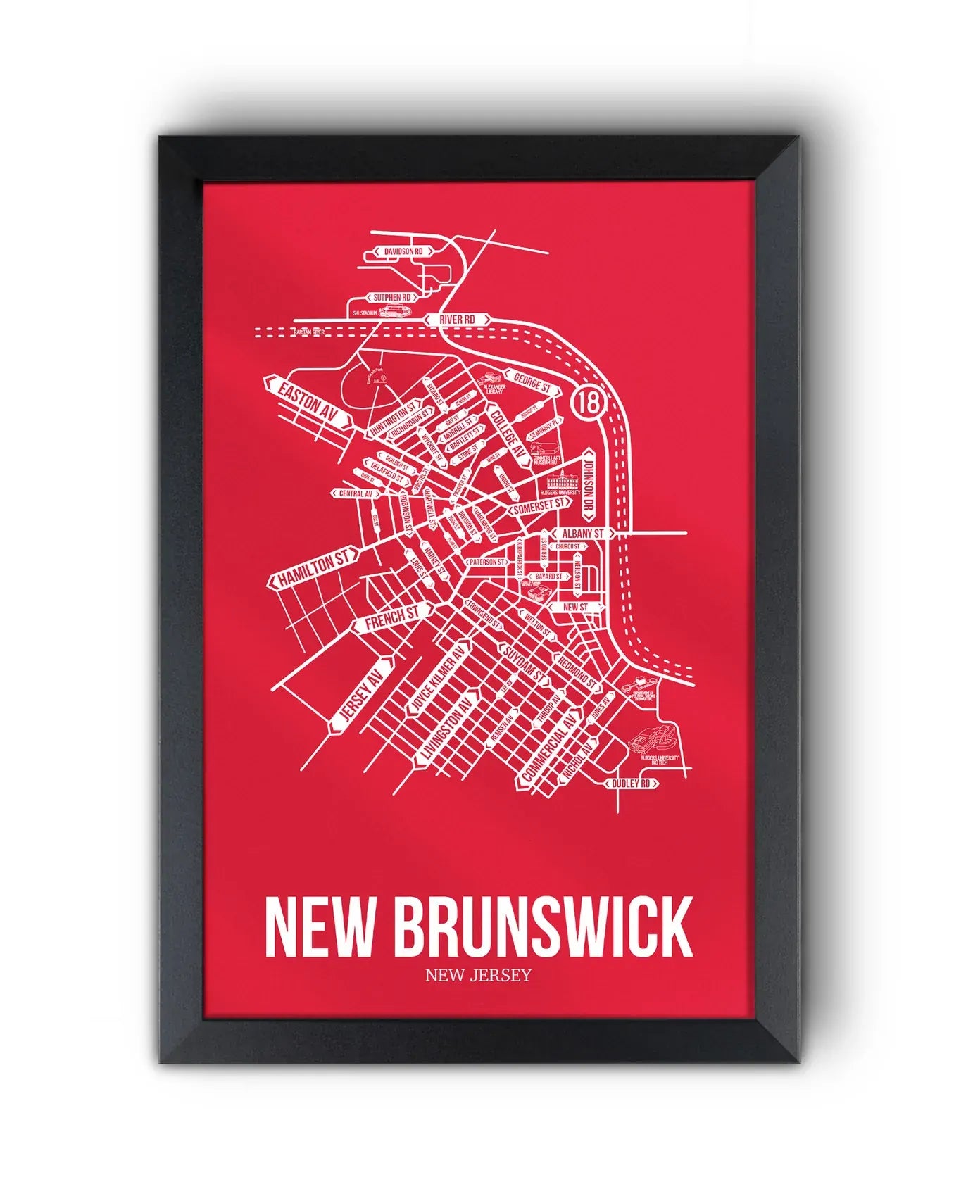 New Brunswick, New Jersey street map 10