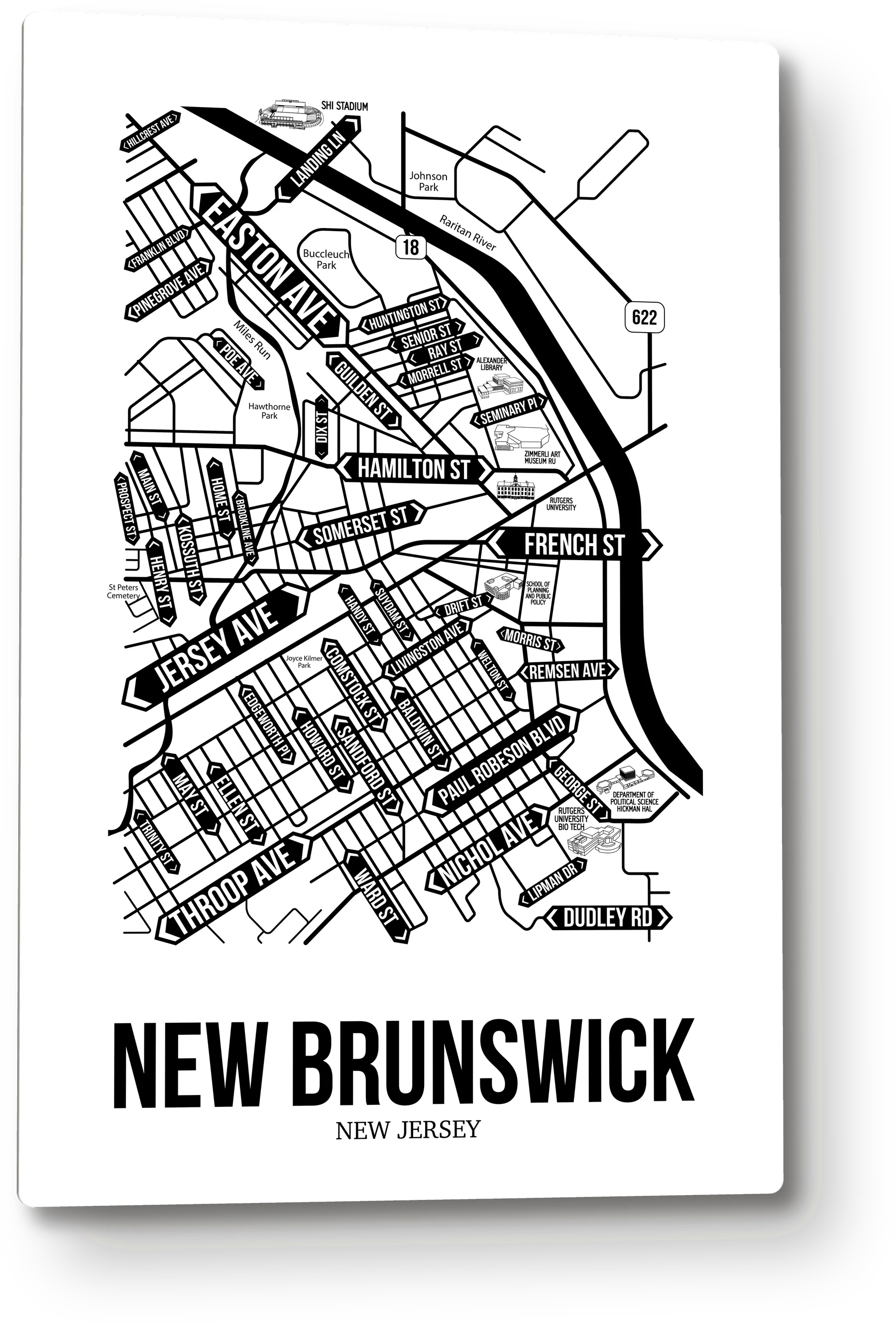 New Brunswick, New Jersey street map 8
