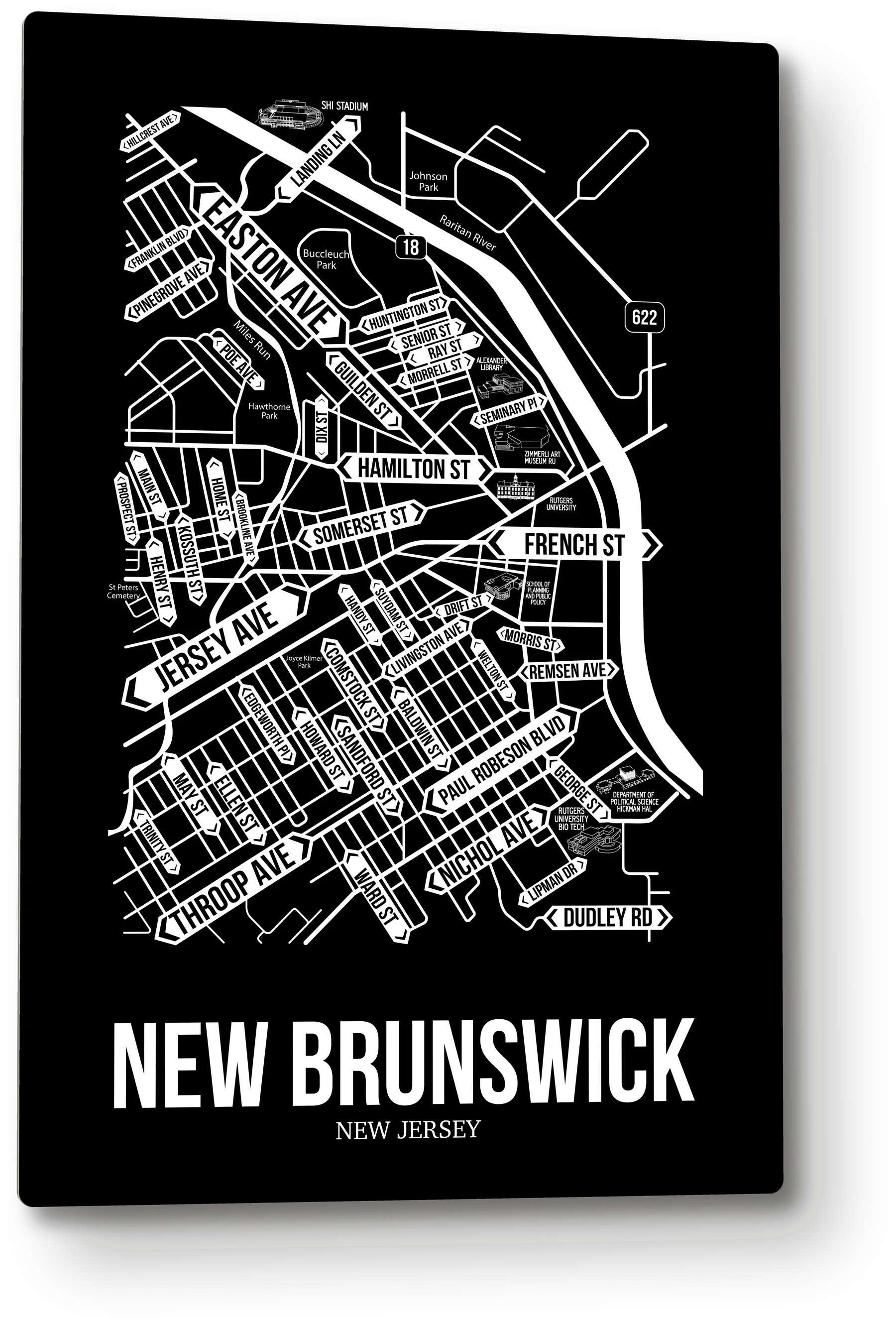 New Brunswick, New Jersey street map 9