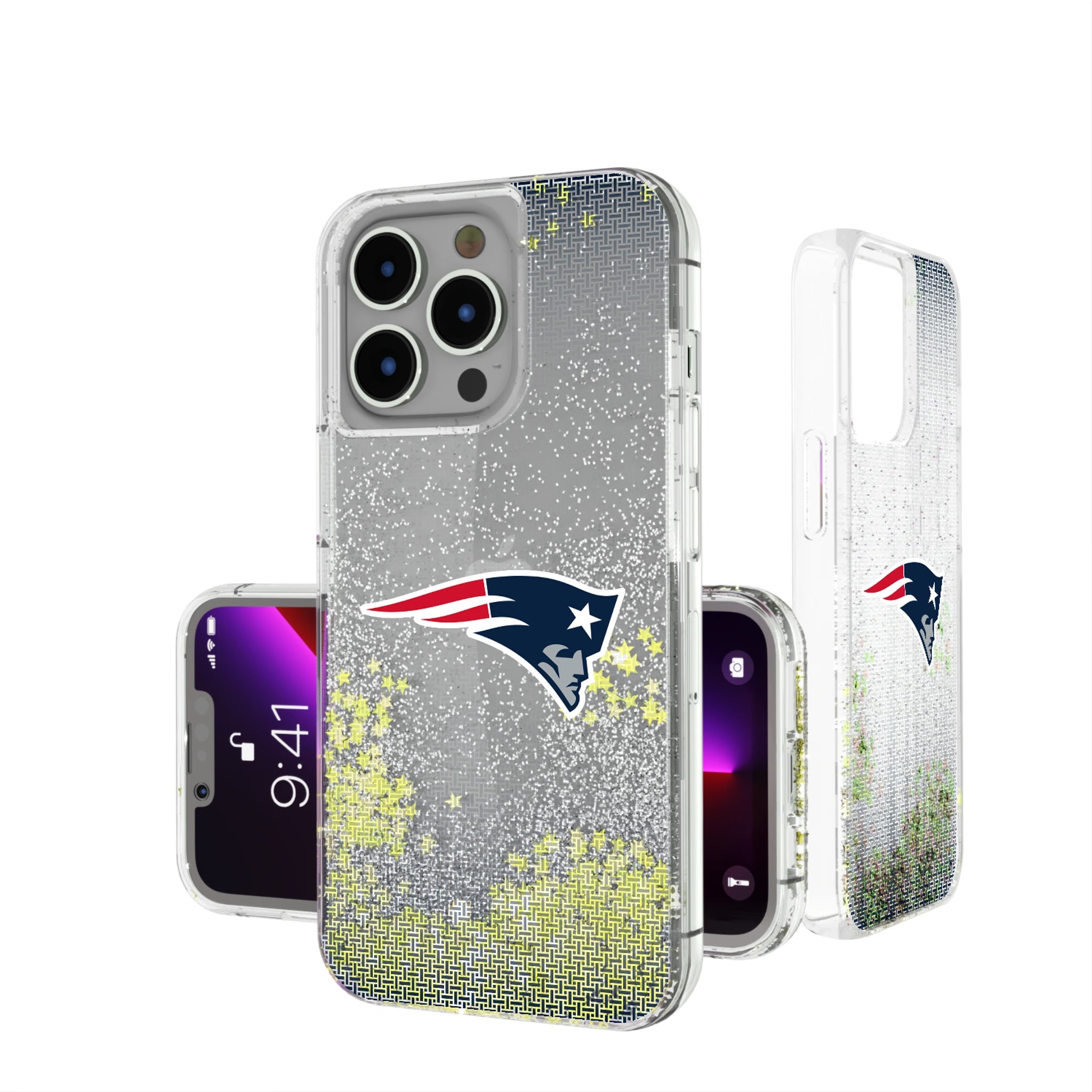 New England Patriots Linen Glitter Phone Case 11