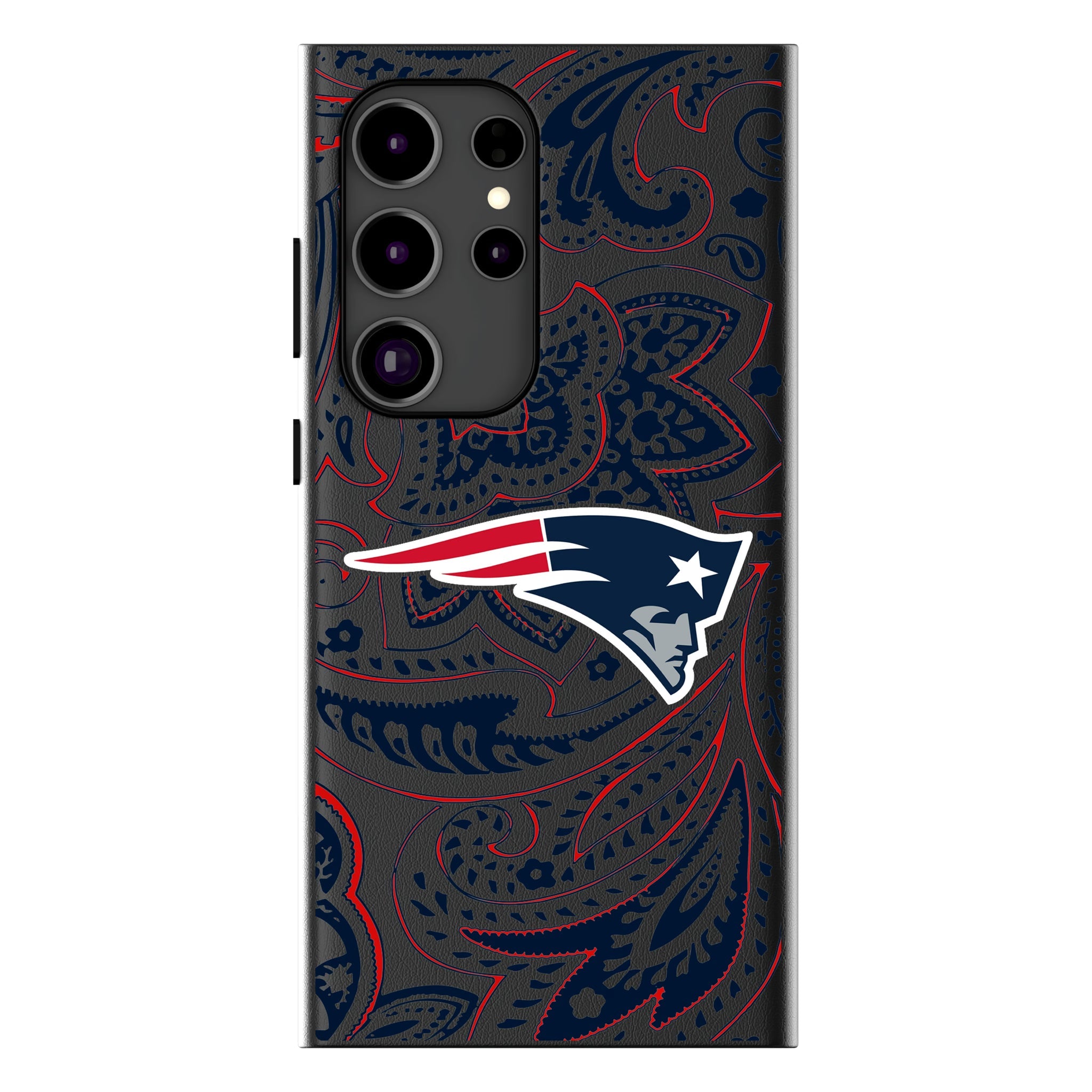 New England Patriots Paisley MagSafe Compatible Phone Case for Samsung Galaxy 14