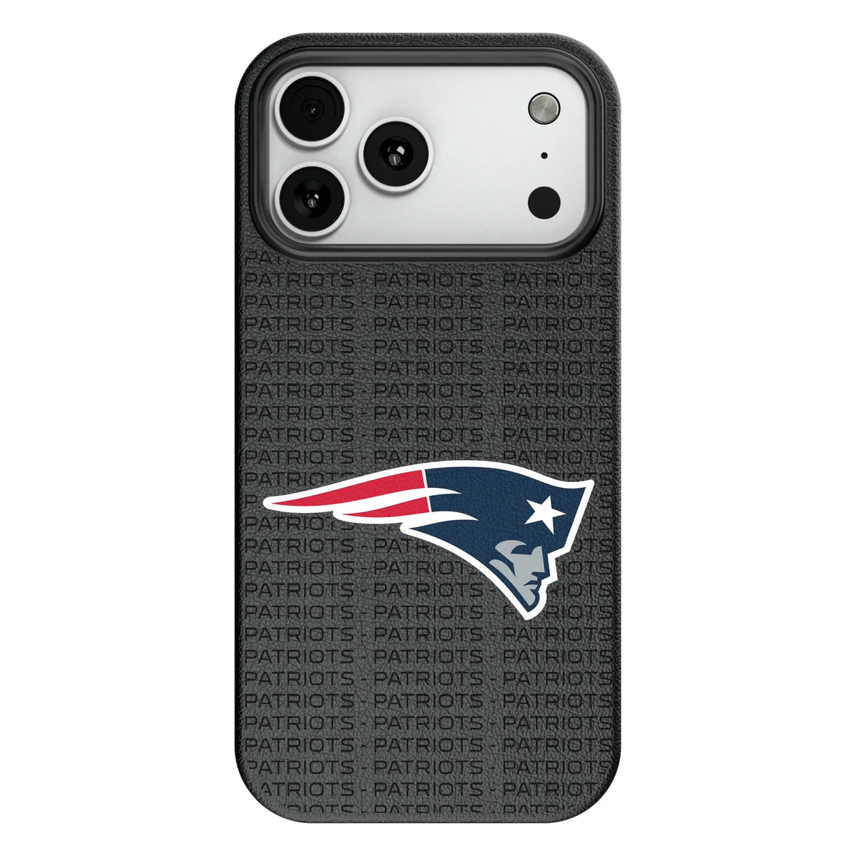 New England Patriots Text Backdrop MagSafe Compatible Phone Case for Apple iPhone 12