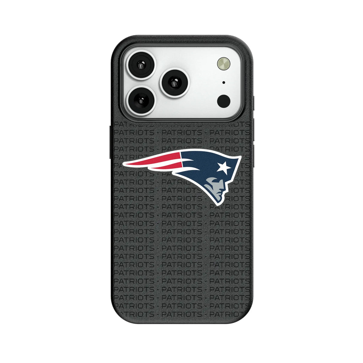 New England Patriots Text Backdrop MagSafe Compatible Phone Case for Apple iPhone 11