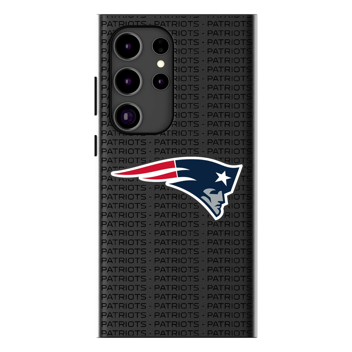 New England Patriots Text Backdrop MagSafe Compatible Phone Case for Samsung Galaxy 14
