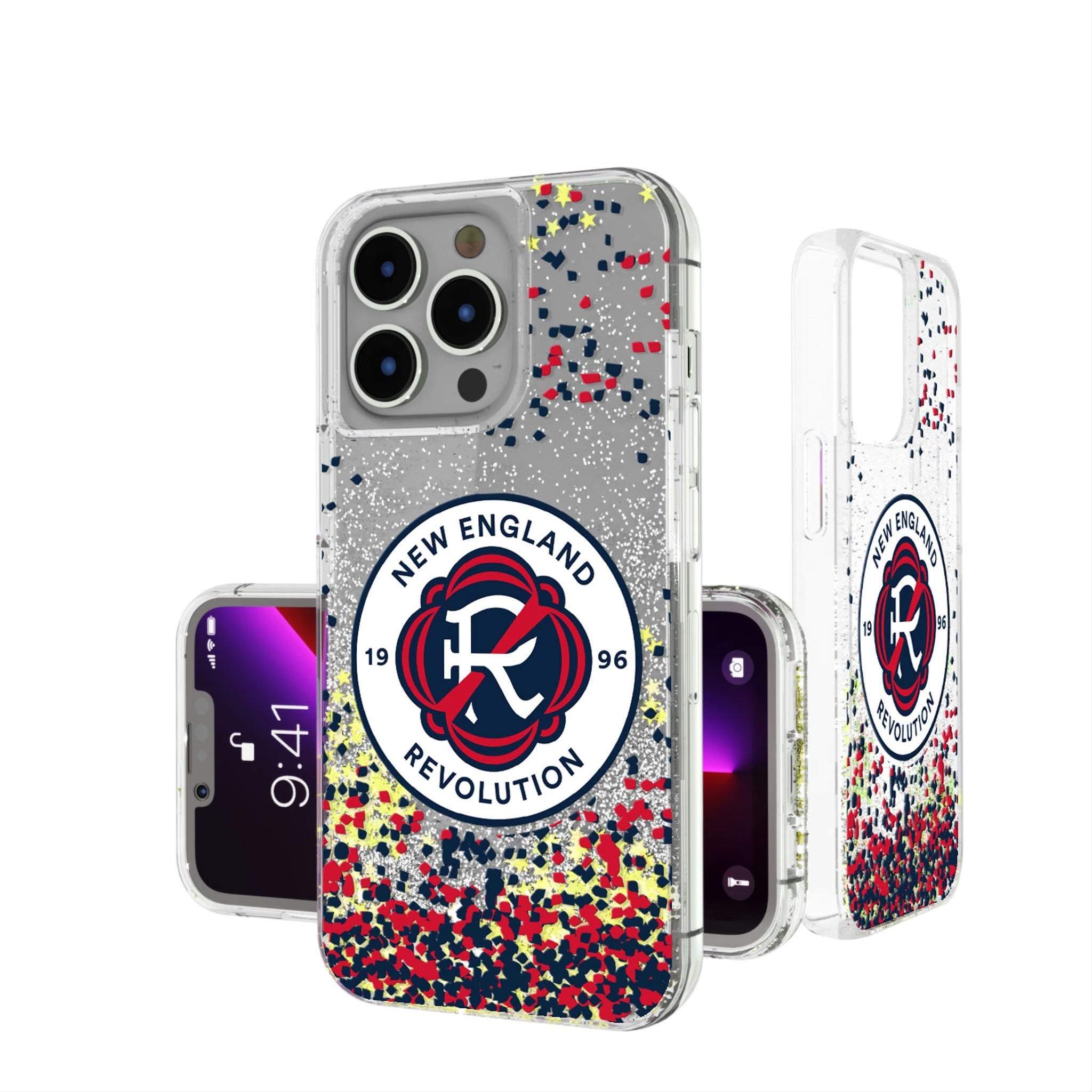 New England Revolution  Confetti Glitter Phone Case 12
