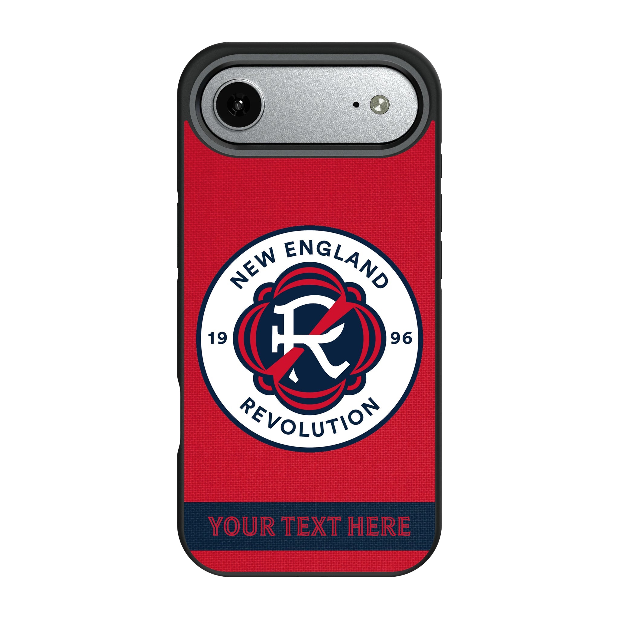 New England Revolution Personalized Stripe Bump Phone Case for Apple iPhone 10