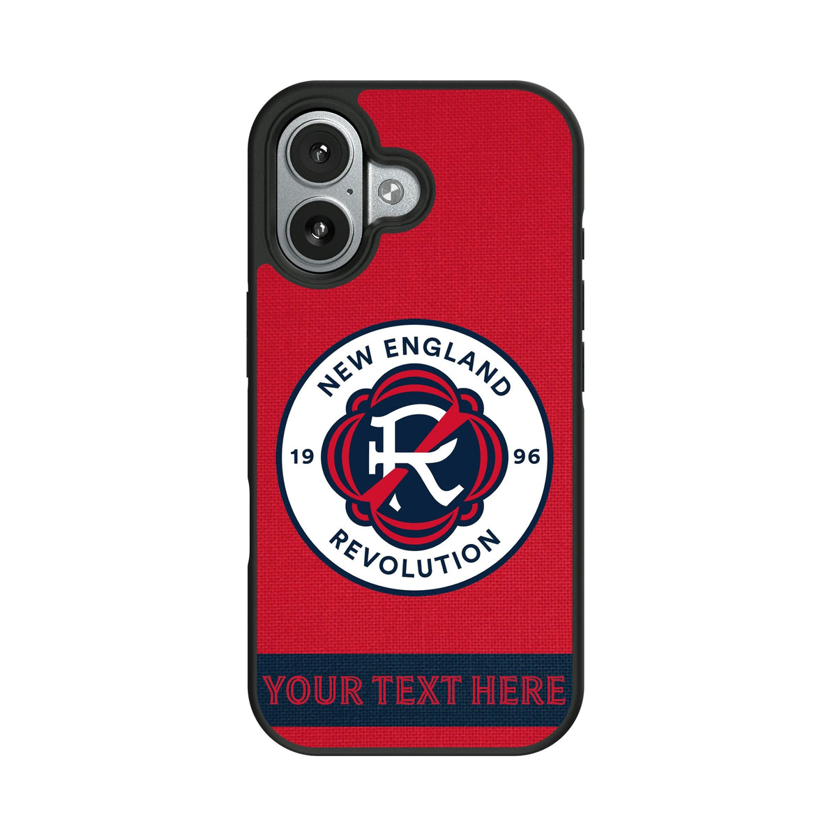 New England Revolution Personalized Stripe Bump Phone Case for Apple iPhone 9