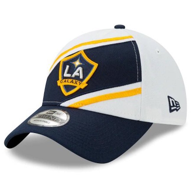 New Era LA Galaxy Jersey Hook Home 920 Adjustable Hat - White-Navy 1