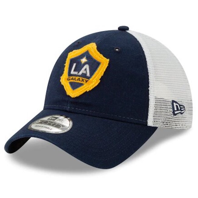 New Era LA Galaxy Team Trucker 940 Hat - Navy-White 1