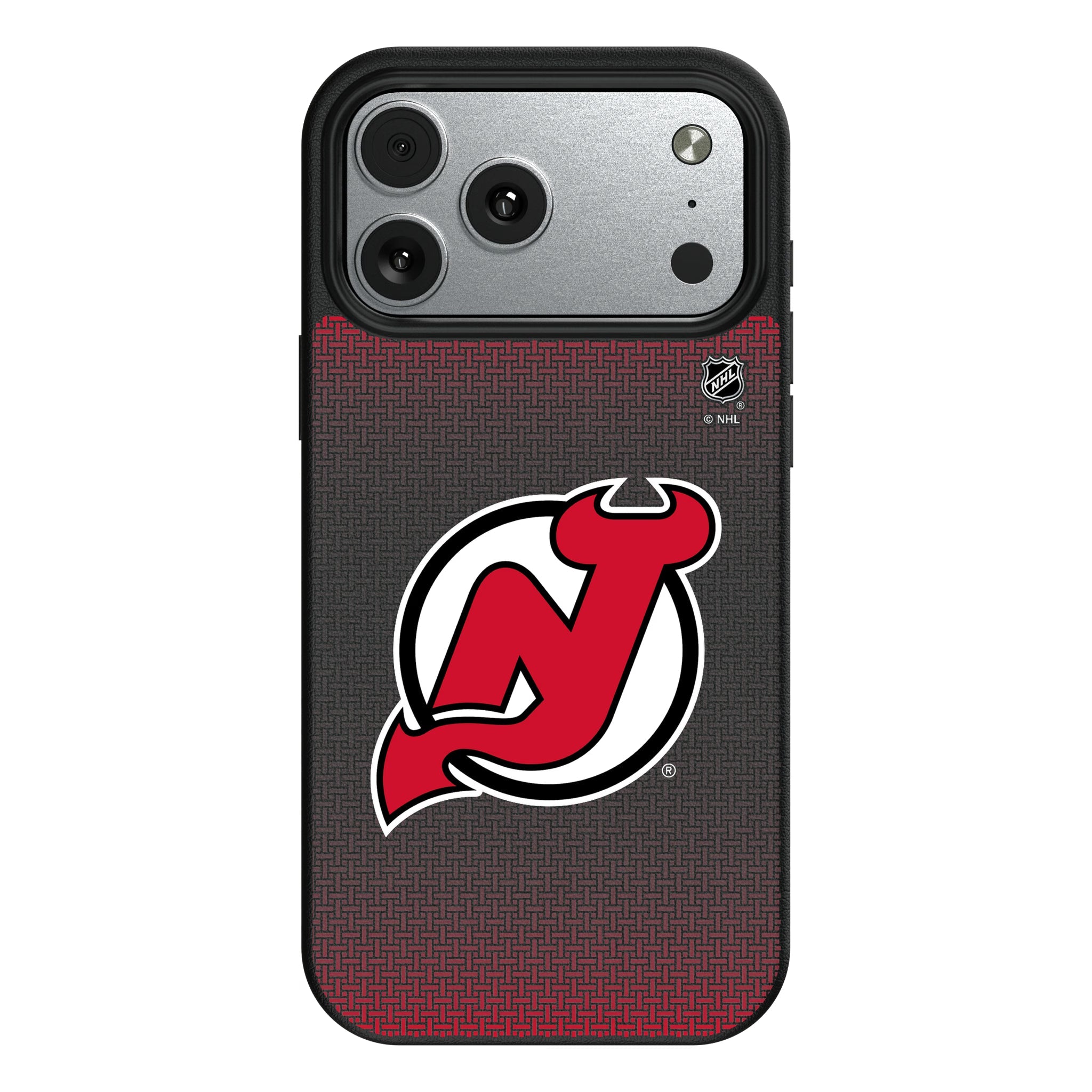 New Jersey Devils Linen MagSafe Compatible Phone Case for Apple iPhone 10