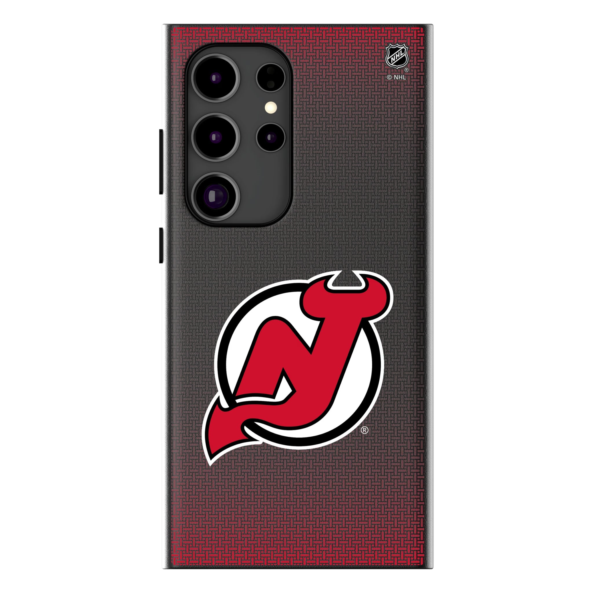 New Jersey Devils Linen MagSafe Compatible Phone Case for Samsung Galaxy 12