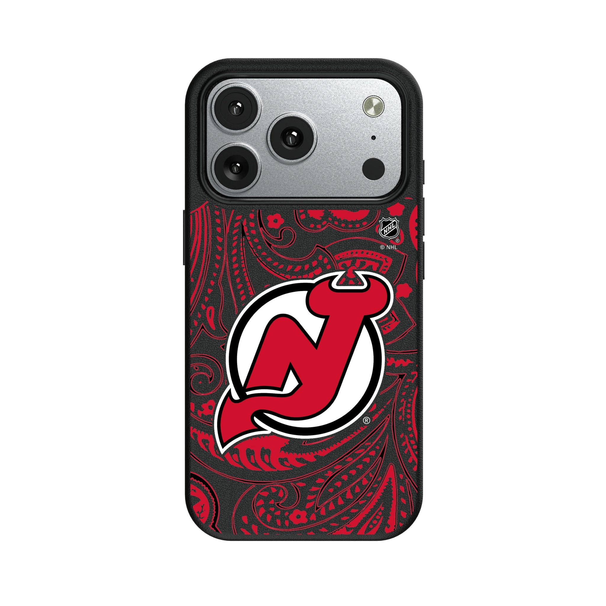 New Jersey Devils Paisley MagSafe Compatible Phone Case for Apple iPhone 9