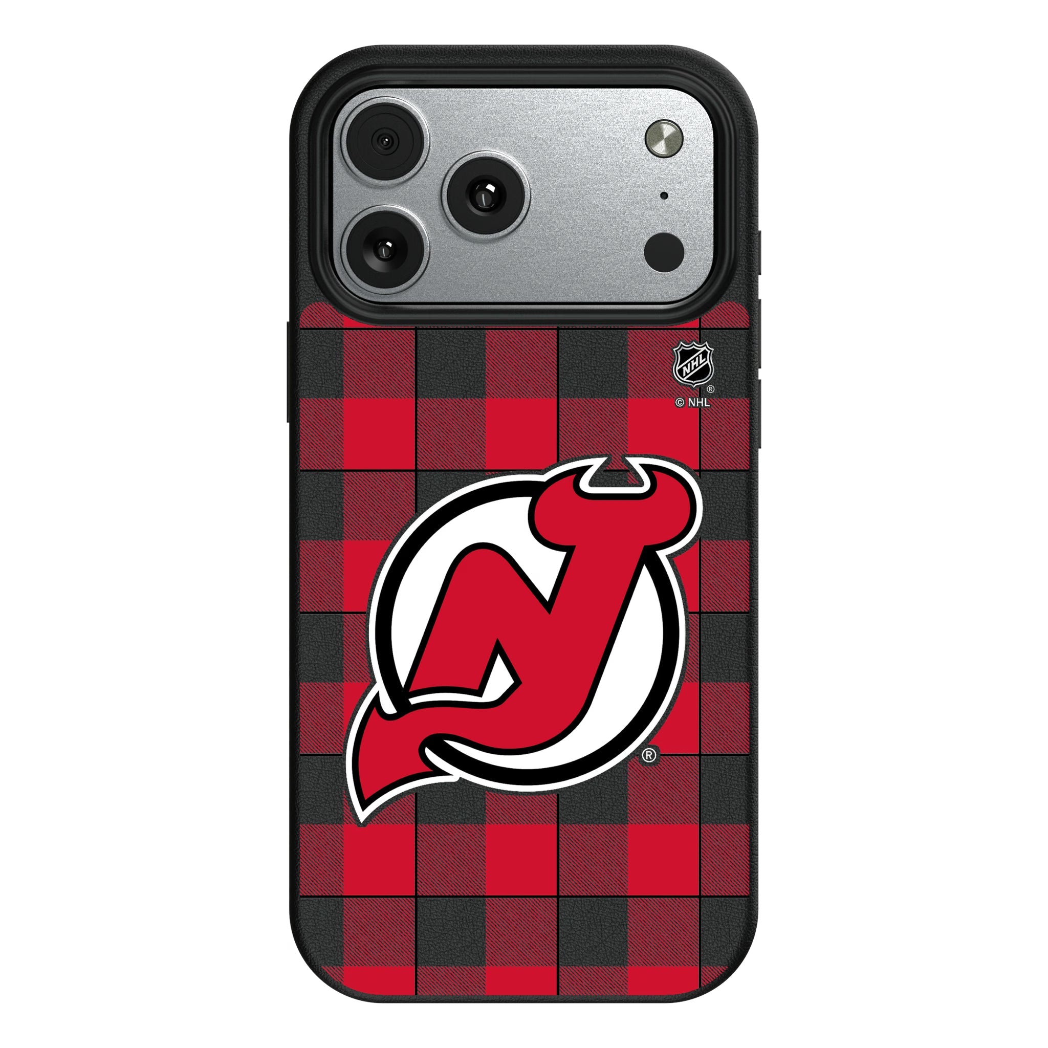 New Jersey Devils Plaid MagSafe Compatible Phone Case for Apple iPhone 9