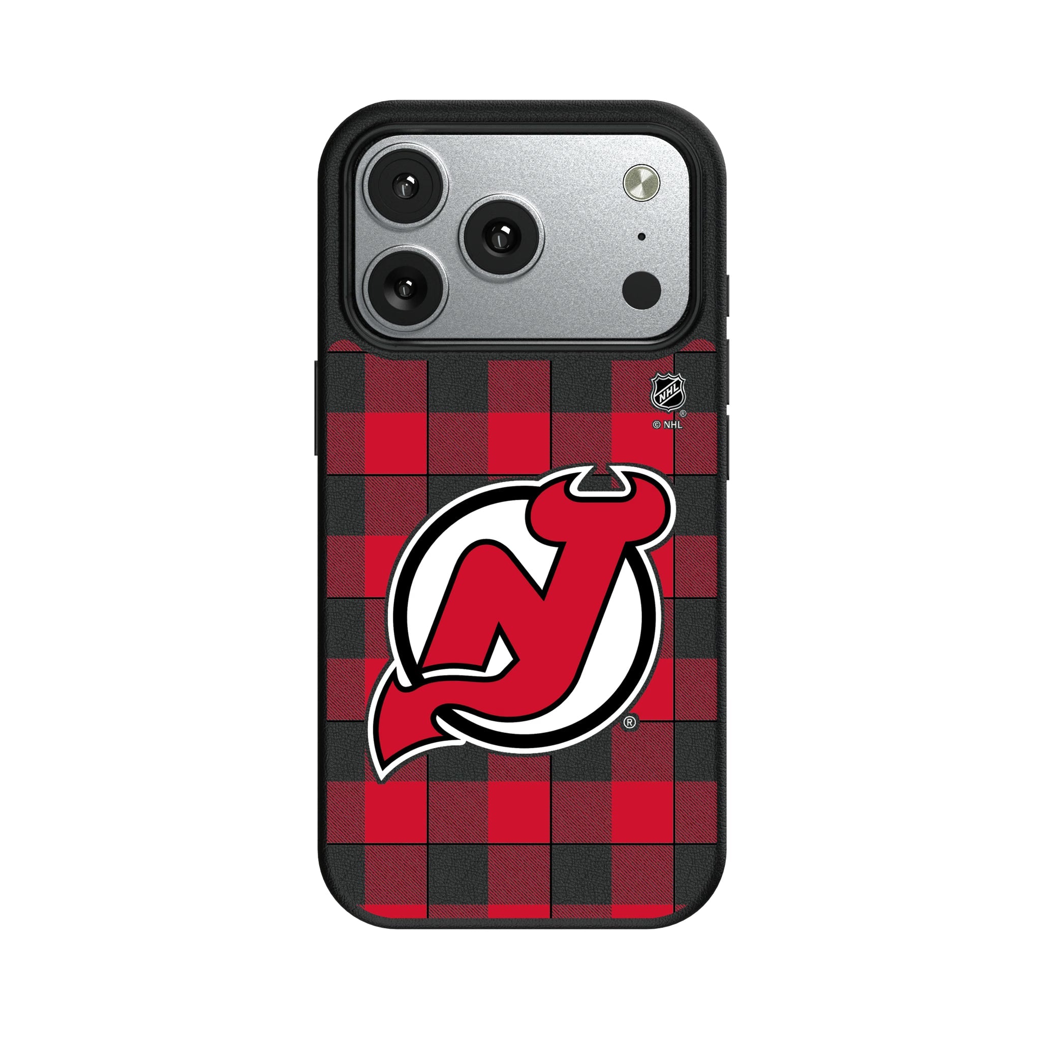 New Jersey Devils Plaid MagSafe Compatible Phone Case for Apple iPhone 8