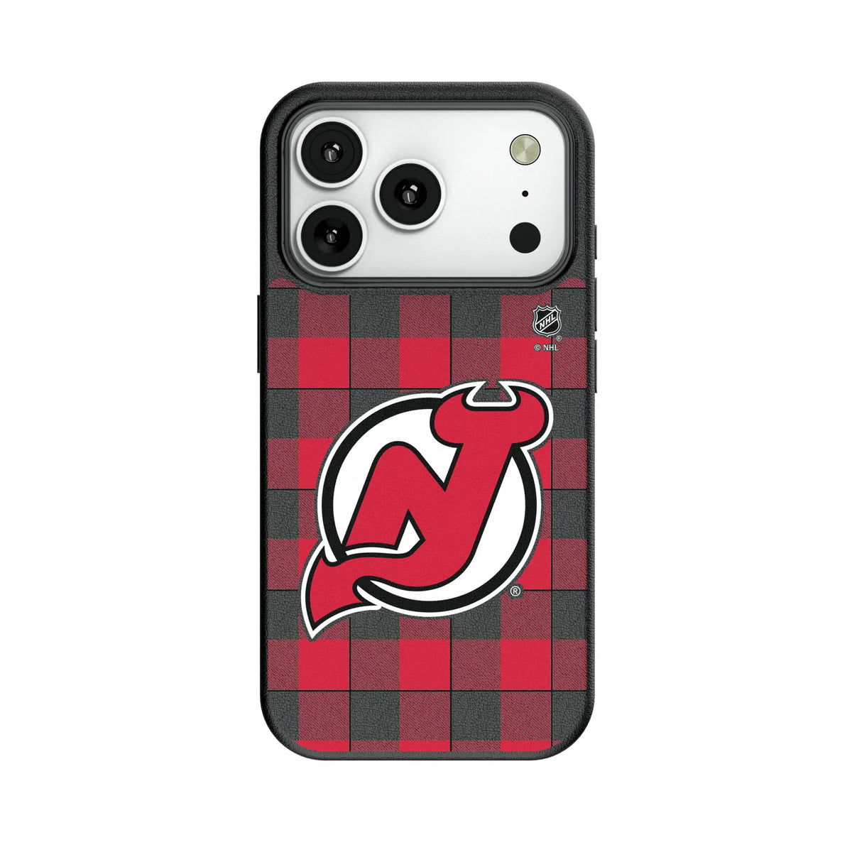 New Jersey Devils Plaid MagSafe Compatible Phone Case for Apple iPhone 11