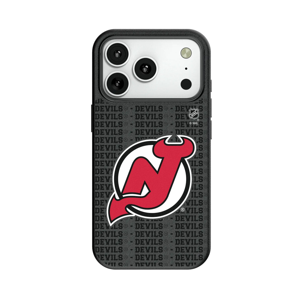 New Jersey Devils Text Backdrop MagSafe Compatible Phone Case for Apple iPhone 12