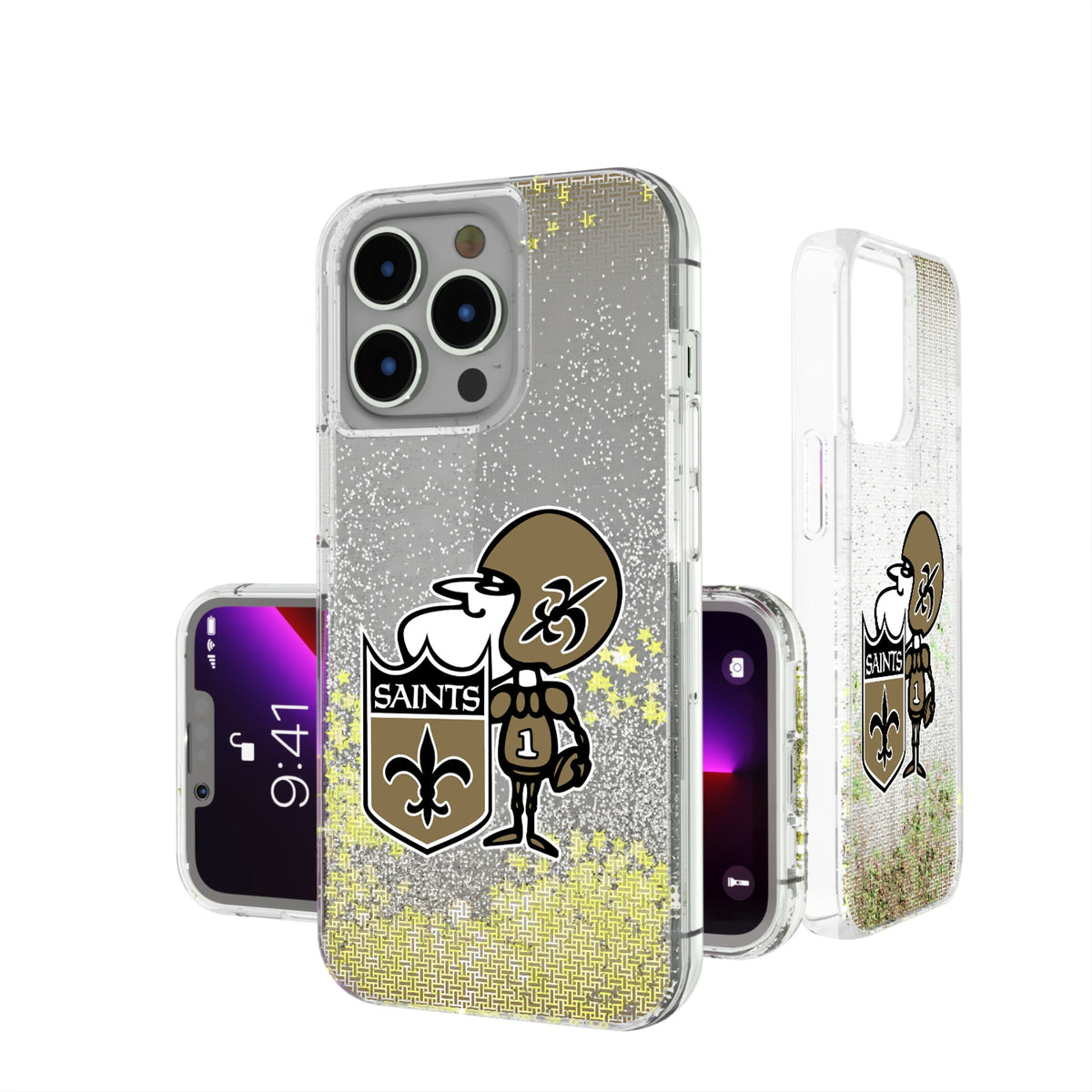 New Orleans Saints Historic Collection Linen Glitter Phone Case 7
