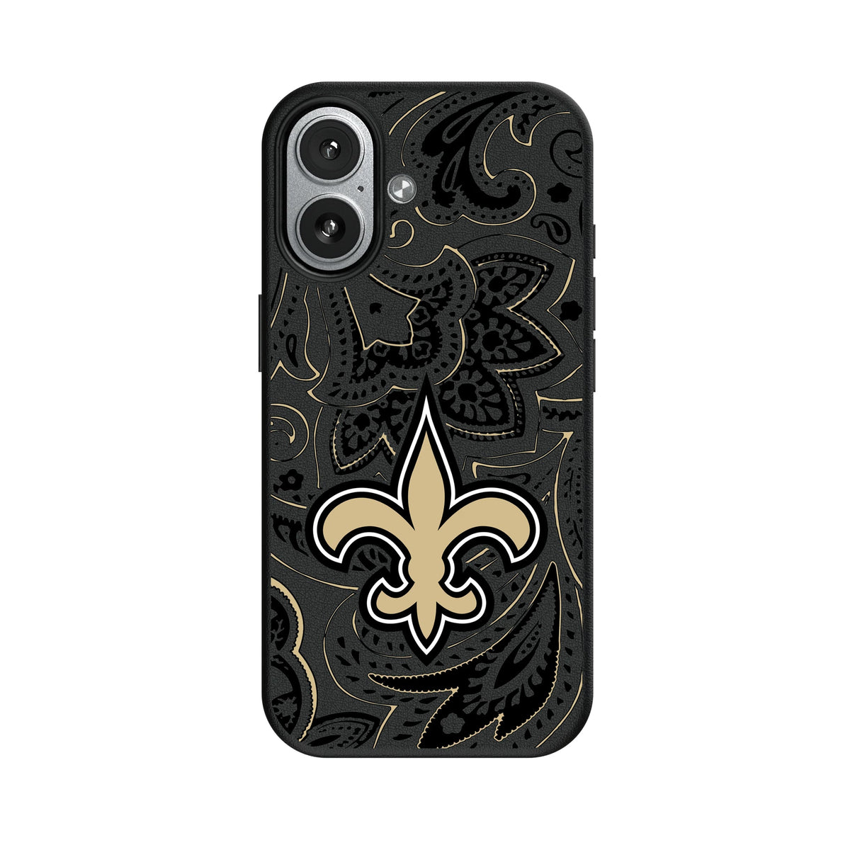 New Orleans Saints Paisley MagSafe Compatible Phone Case for Apple iPhone 7