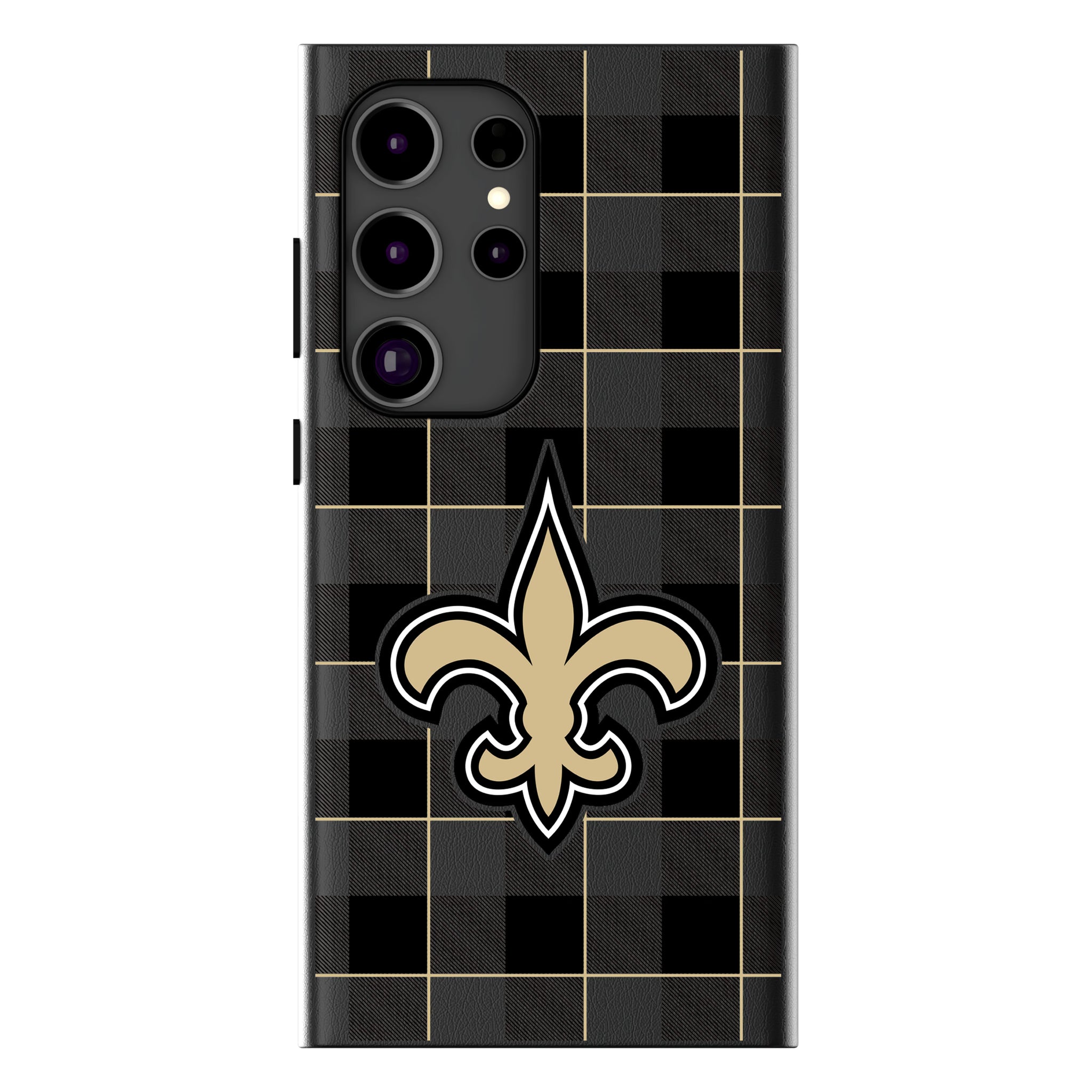 New Orleans Saints Plaid MagSafe Compatible Phone Case for Samsung Galaxy 11