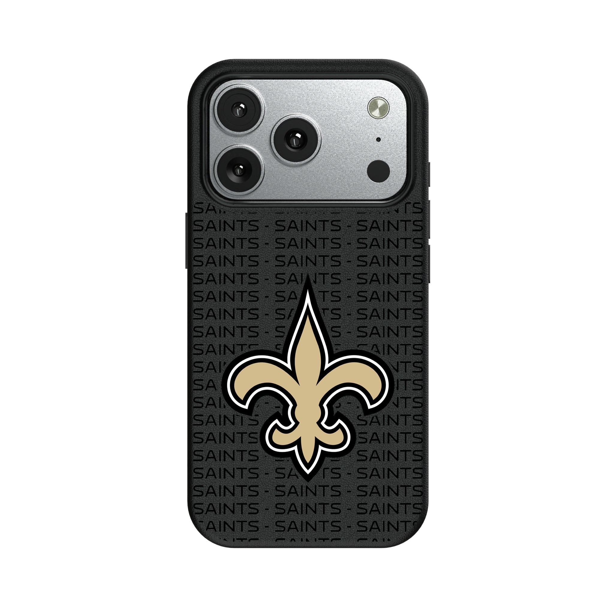 New Orleans Saints Text Backdrop MagSafe Compatible Phone Case for Apple iPhone 9