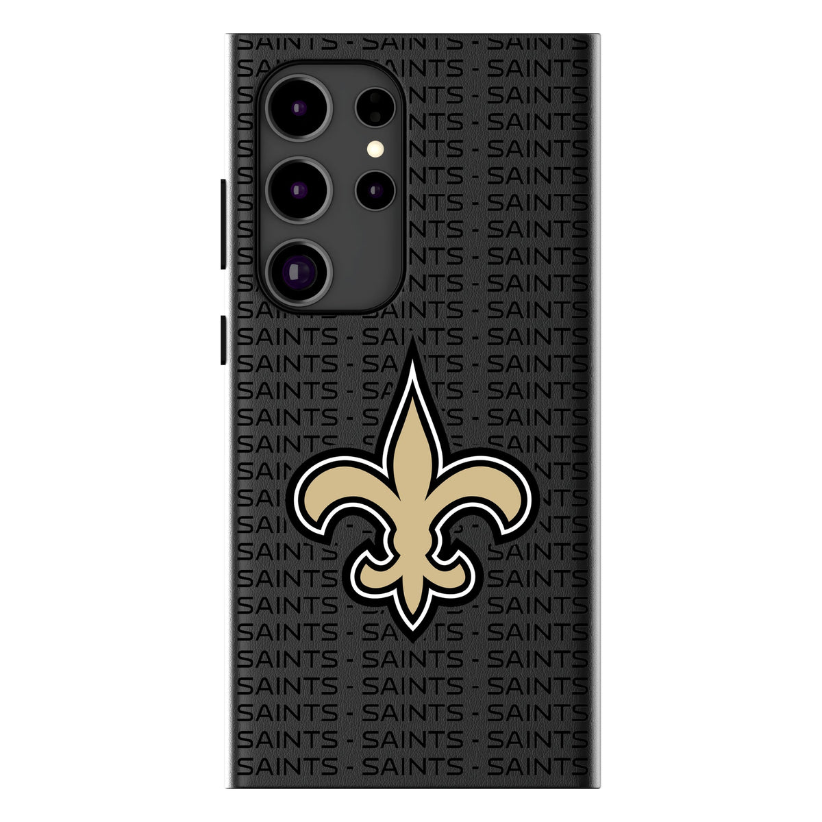 New Orleans Saints Text Backdrop MagSafe Compatible Phone Case for Samsung Galaxy 14