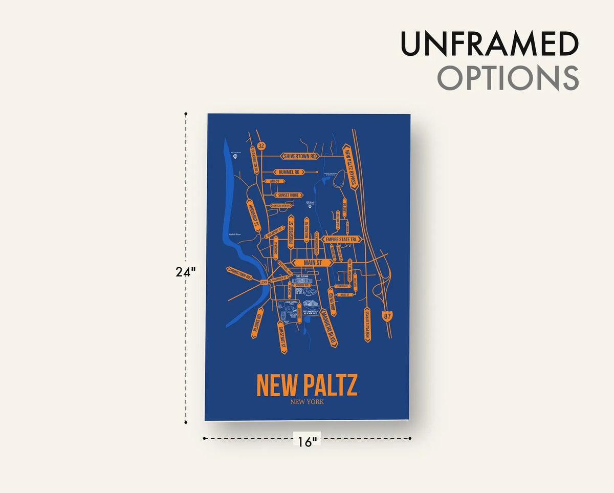 New Paltz, New York street map 12