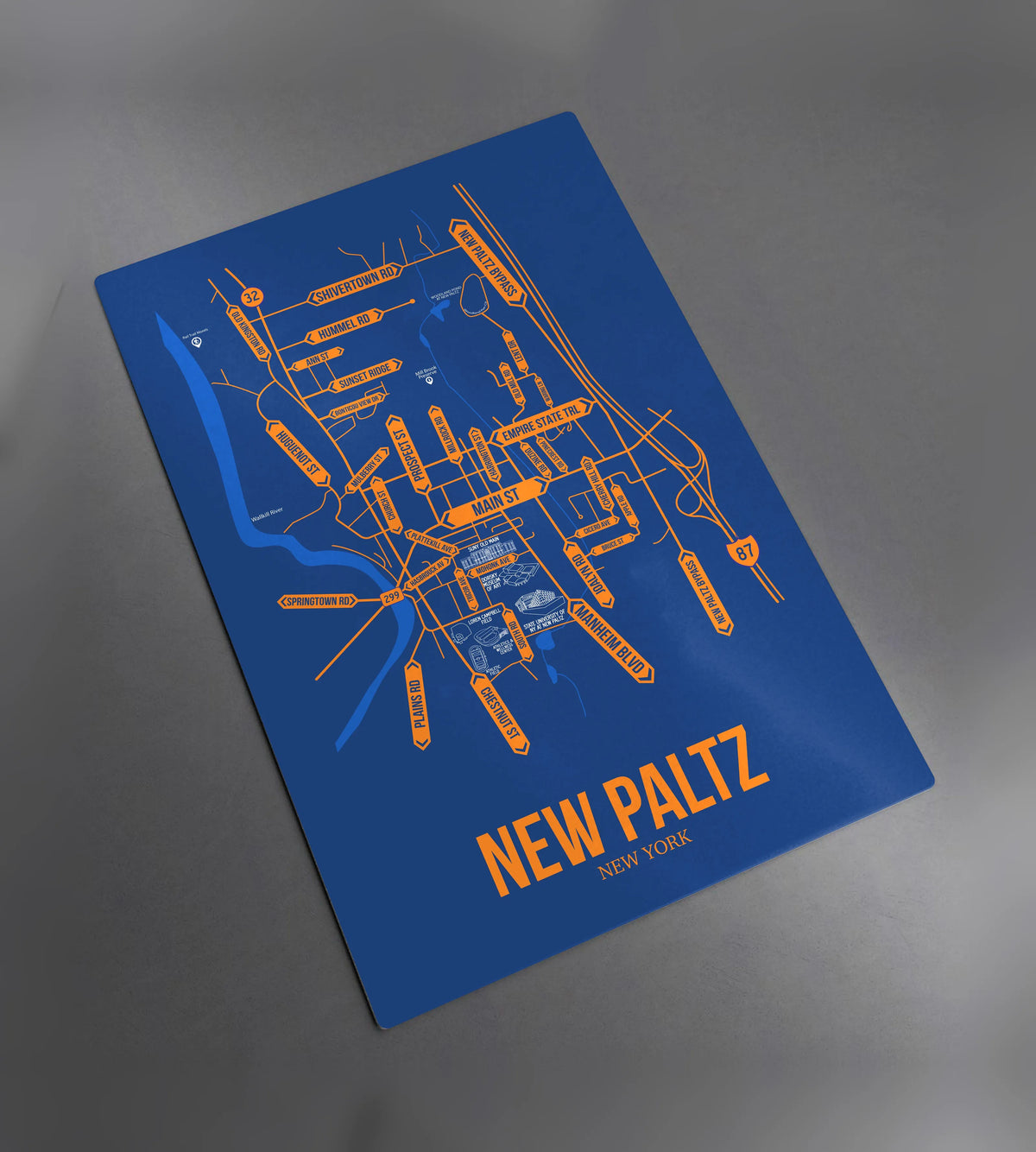 New Paltz, New York street map 2