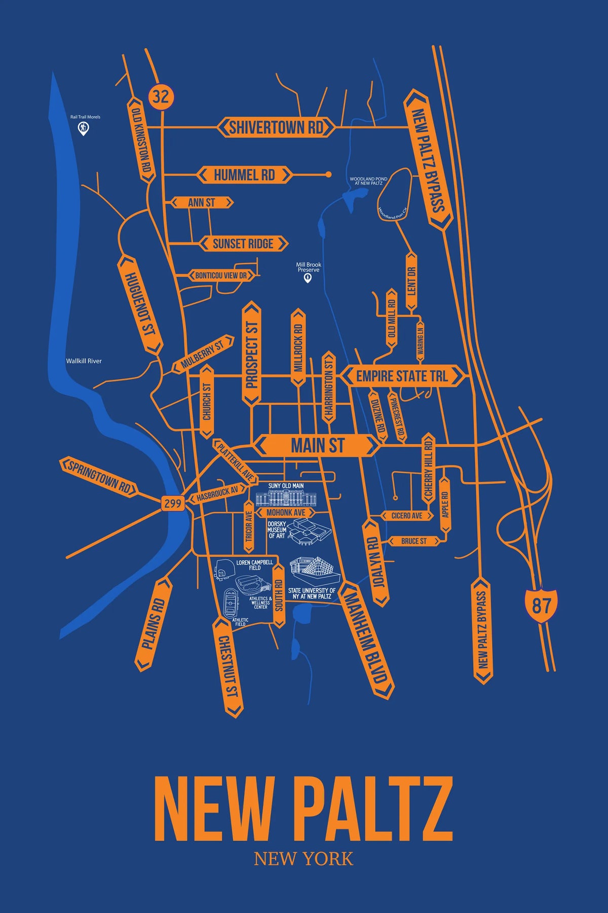 New Paltz, New York street map 7