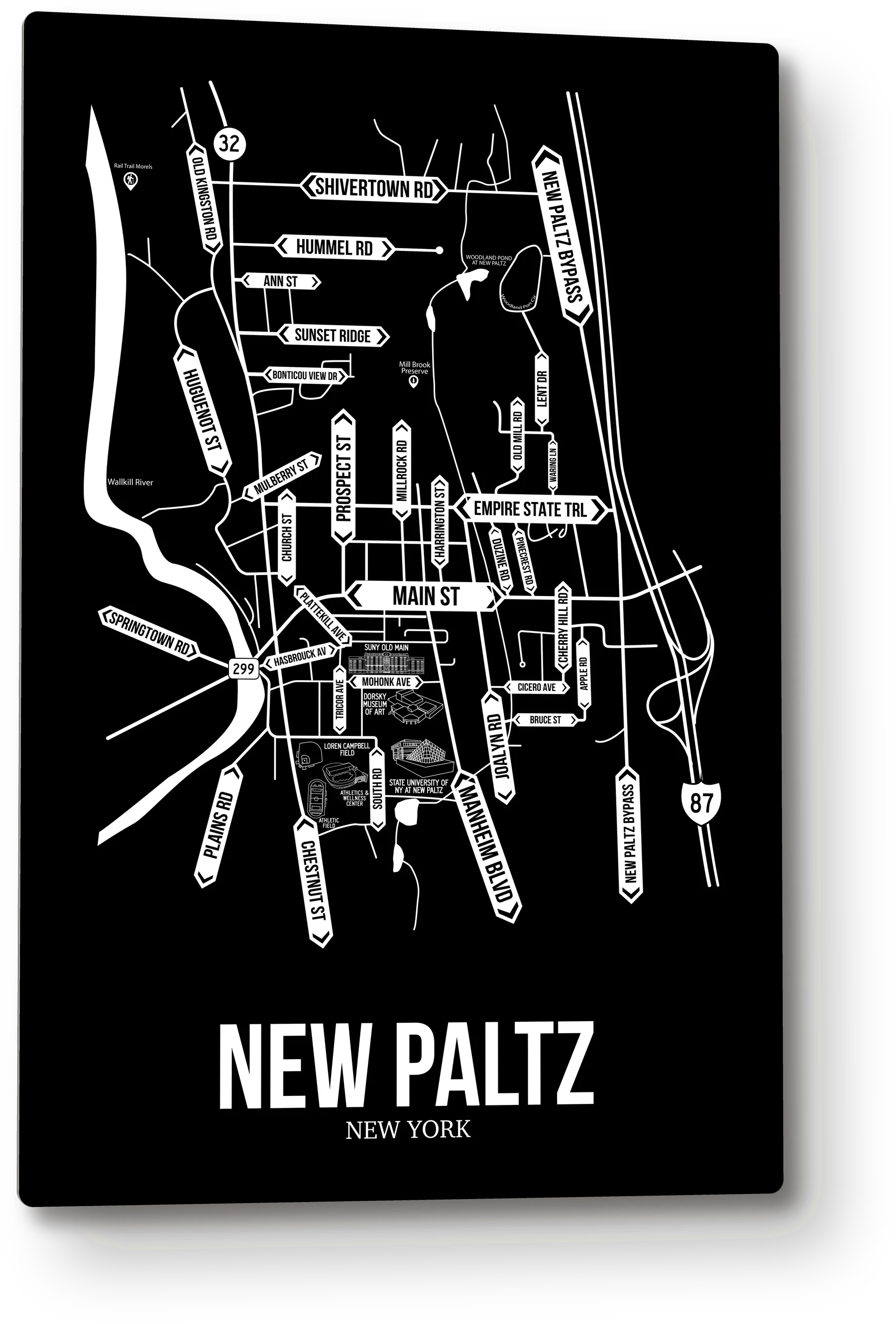 New Paltz, New York street map 9