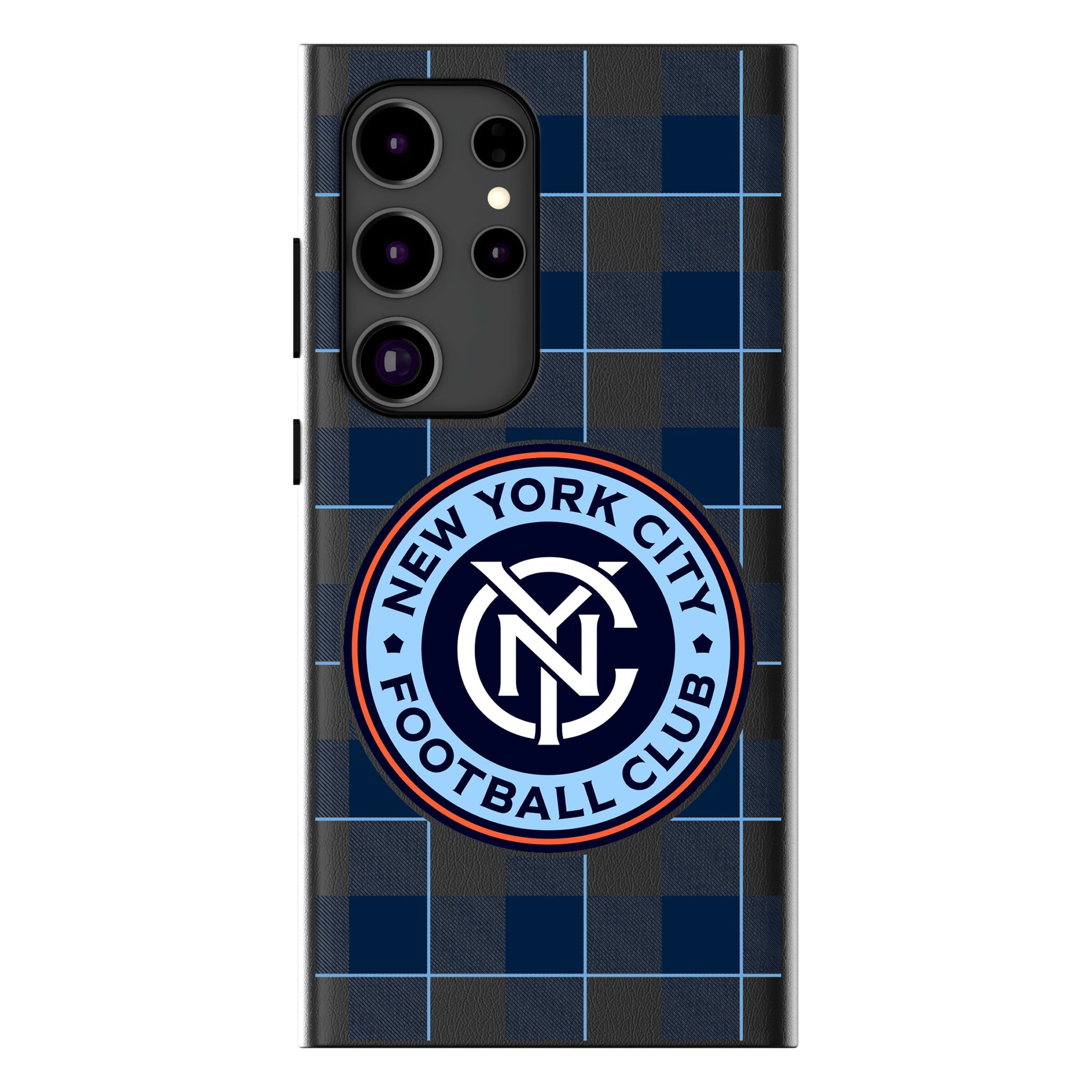 New York City FC Plaid MagSafe Compatible Phone Case for Samsung Galaxy 11