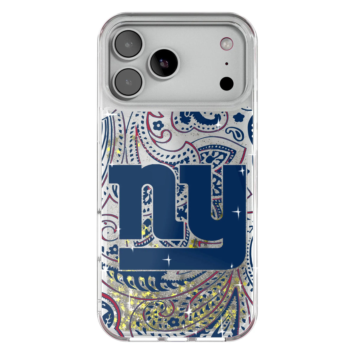 New York Giants Paisley Glitter Phone Case 20