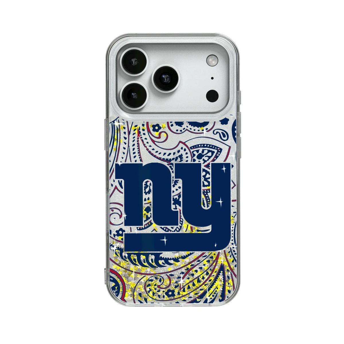 New York Giants Paisley Glitter Phone Case 19