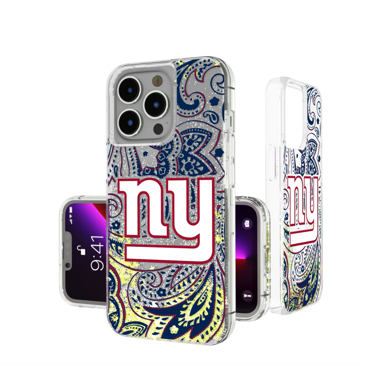 New York Giants Paisley Glitter Phone Case 11