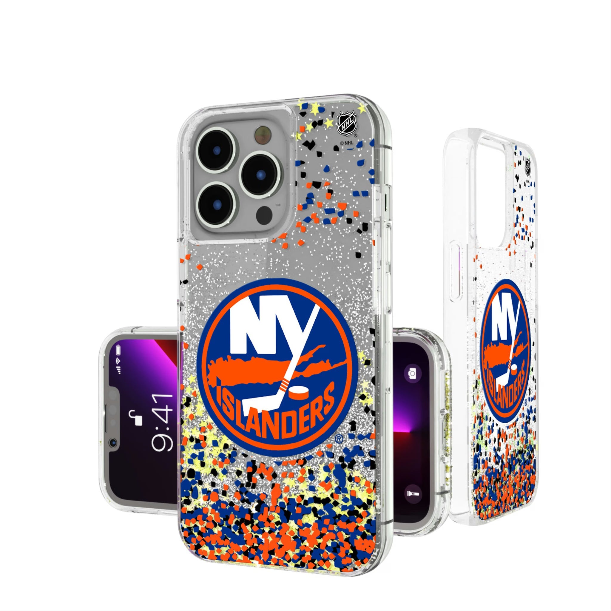 New York Islanders Confetti Glitter Phone Case 5