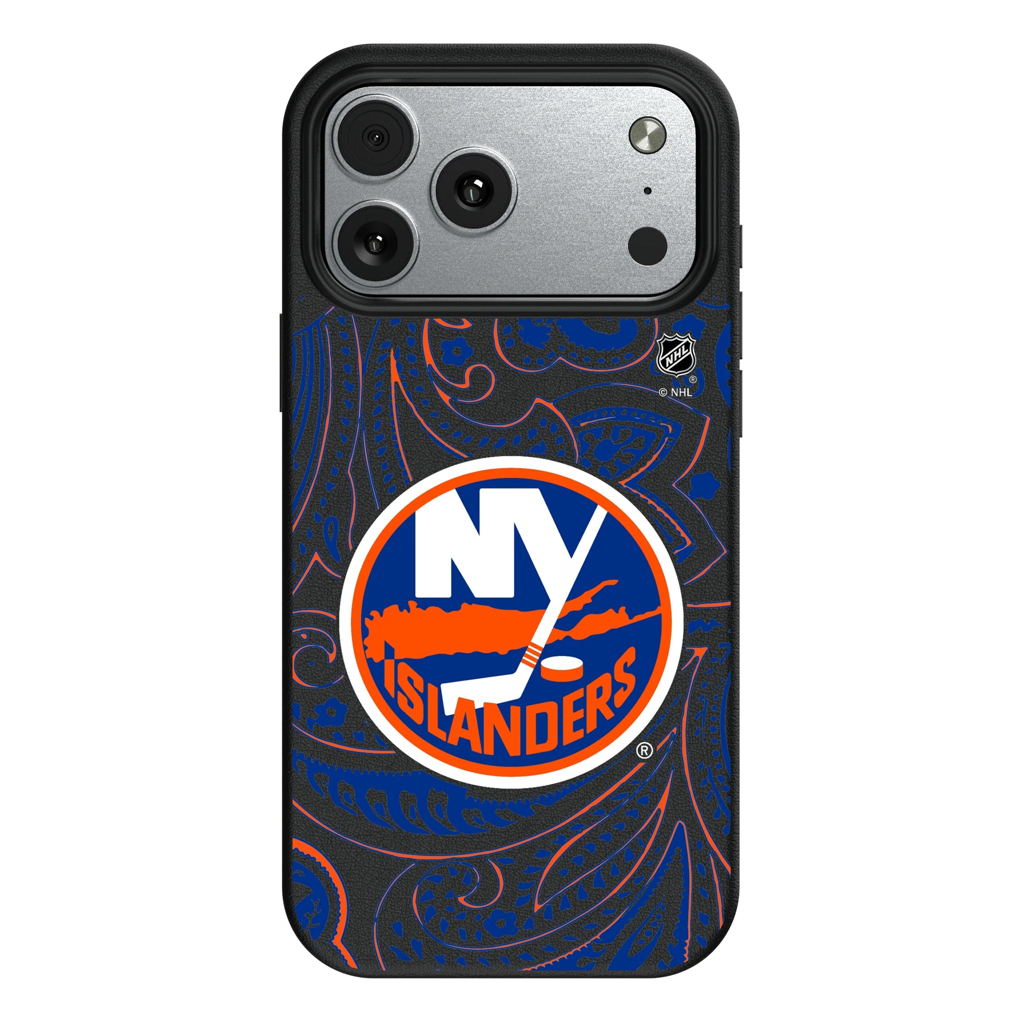 New York Islanders Paisley MagSafe Compatible Phone Case for Apple iPhone 9