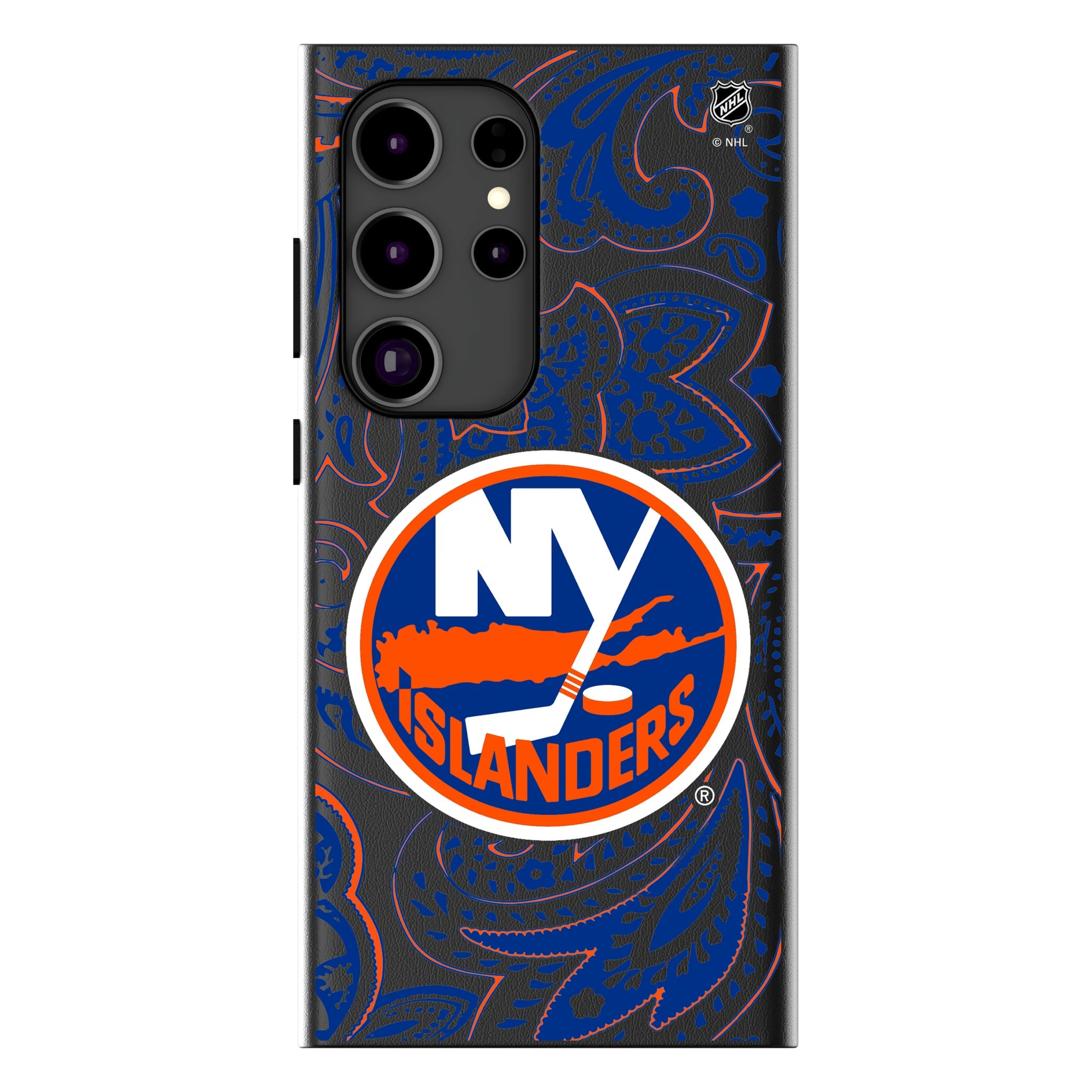 New York Islanders Paisley MagSafe Compatible Phone Case for Samsung Galaxy 12