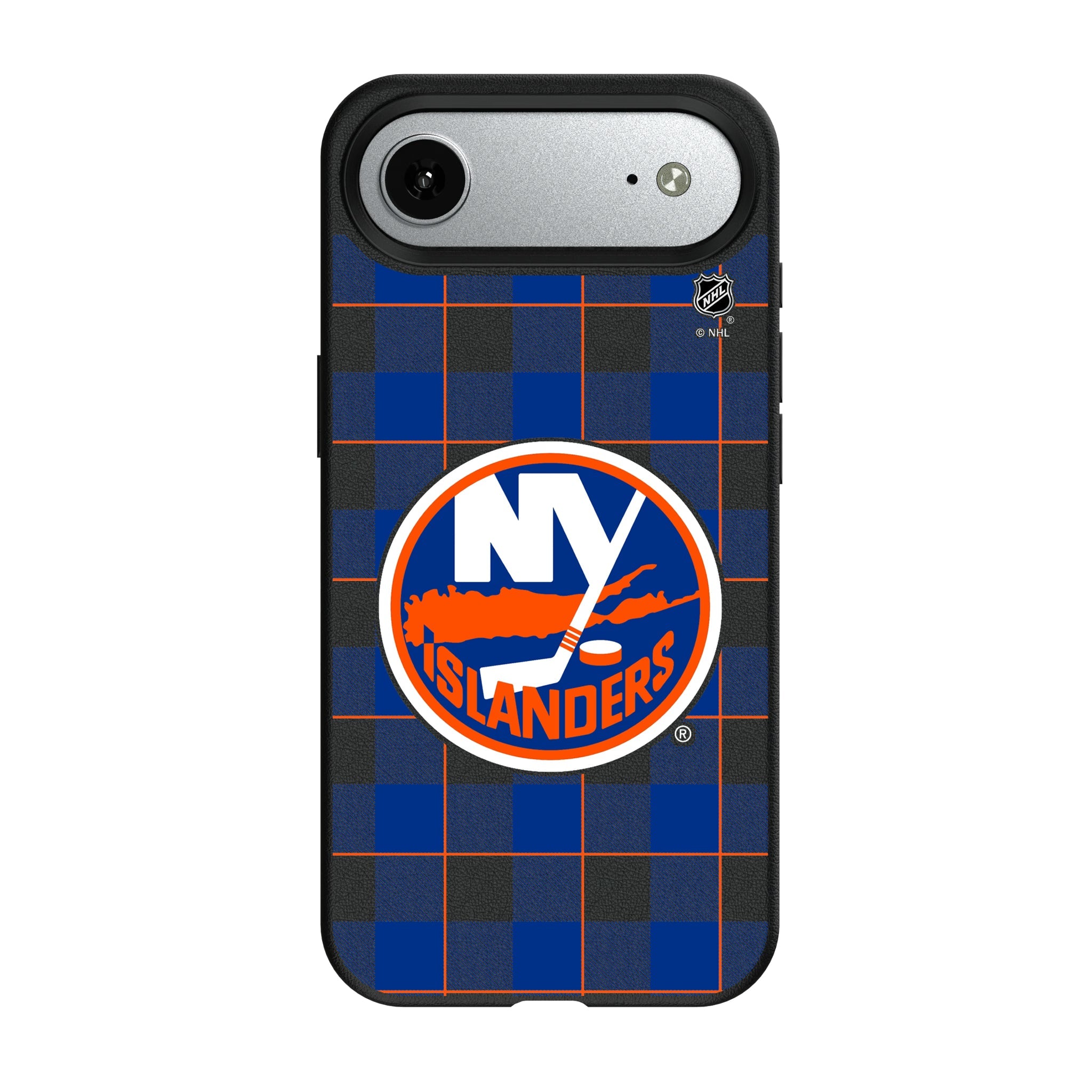 New York Islanders Plaid MagSafe Compatible Phone Case for Apple iPhone 8