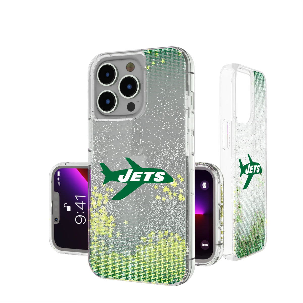 New York Jets 1963 Historic Collection Linen Glitter Phone Case 15
