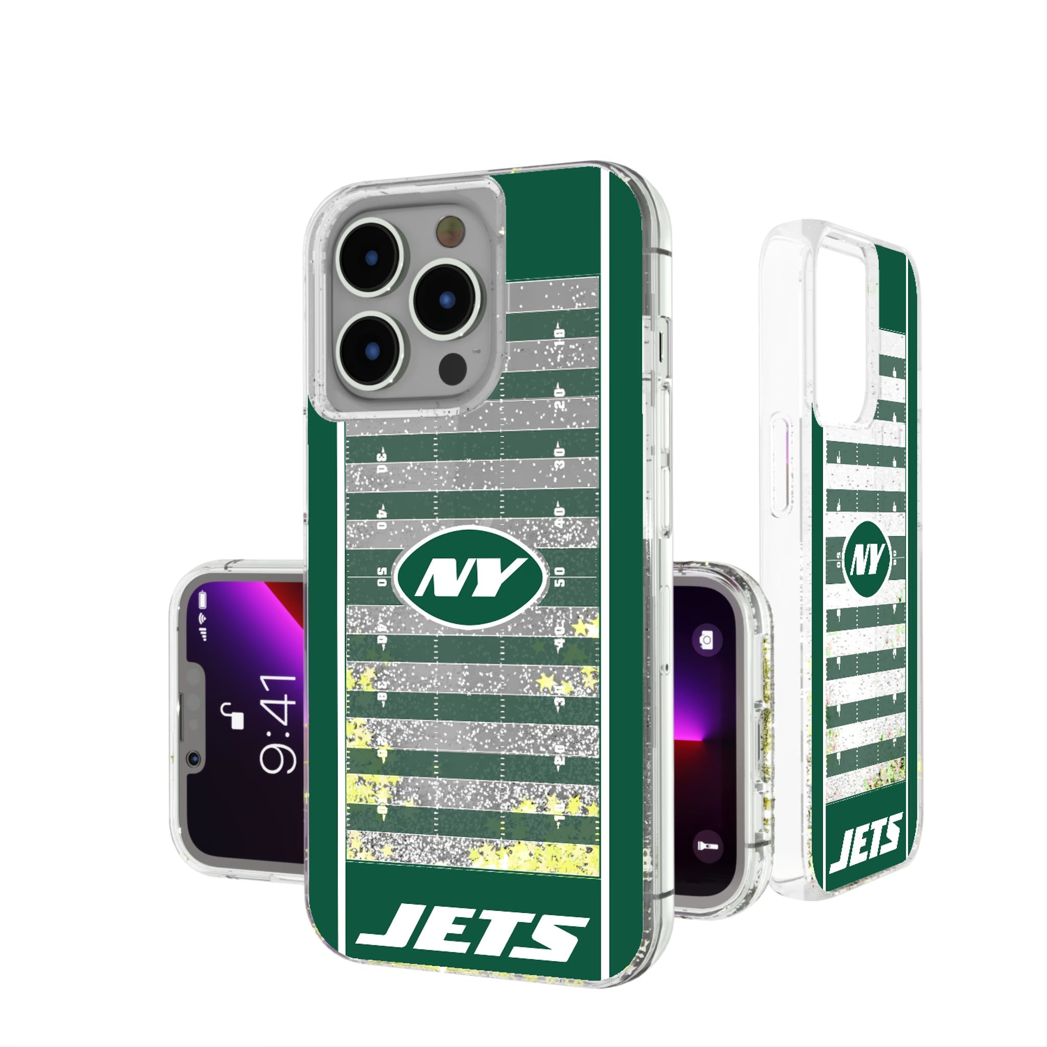 New York Jets Field Glitter Phone Case 8