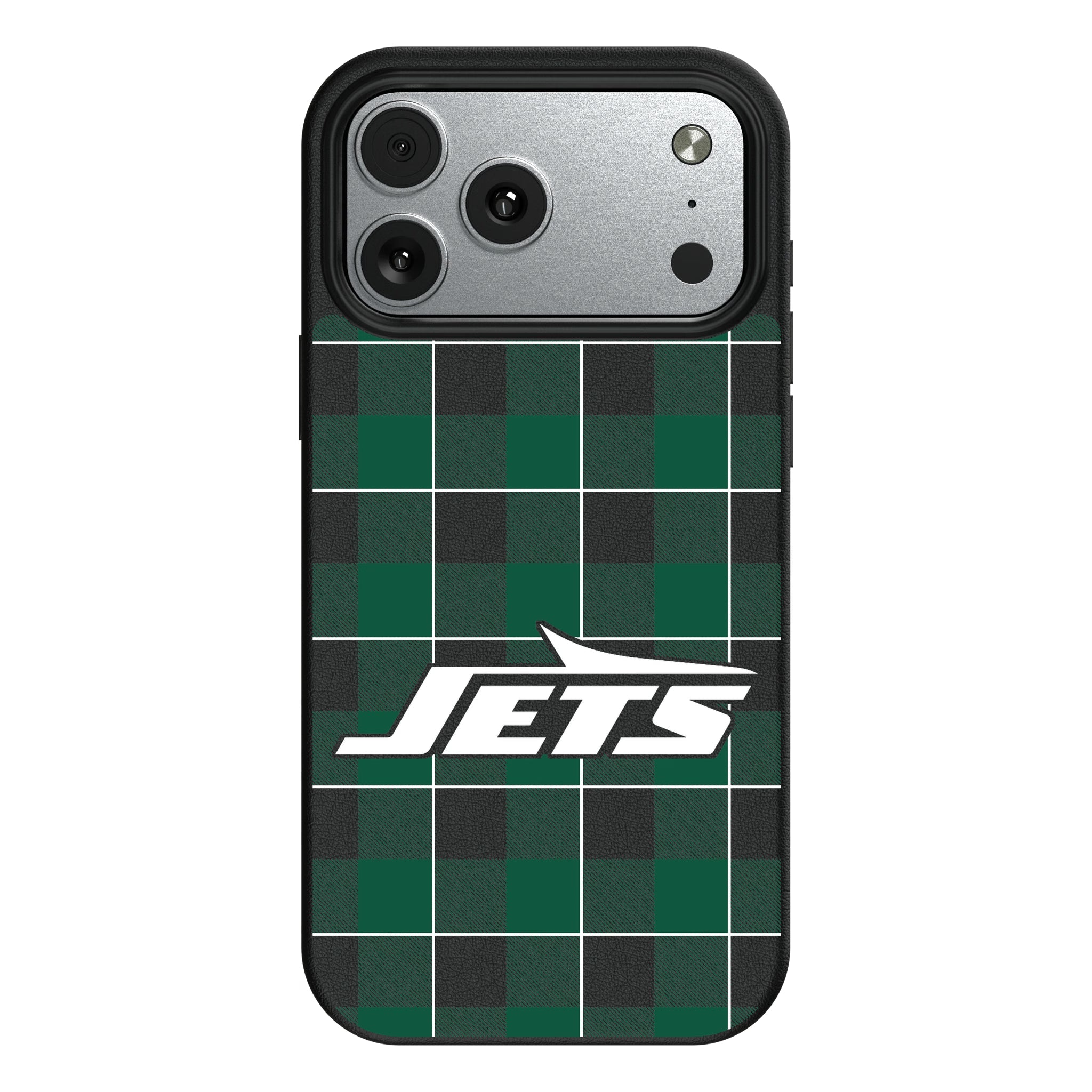 New York Jets Plaid MagSafe Compatible Phone Case for Apple iPhone 10