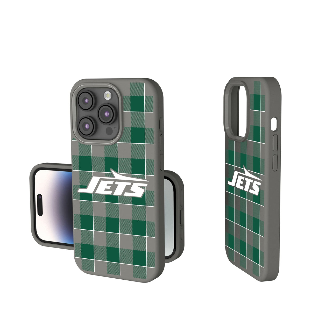 New York Jets Plaid Soft Touch Phone Case 11