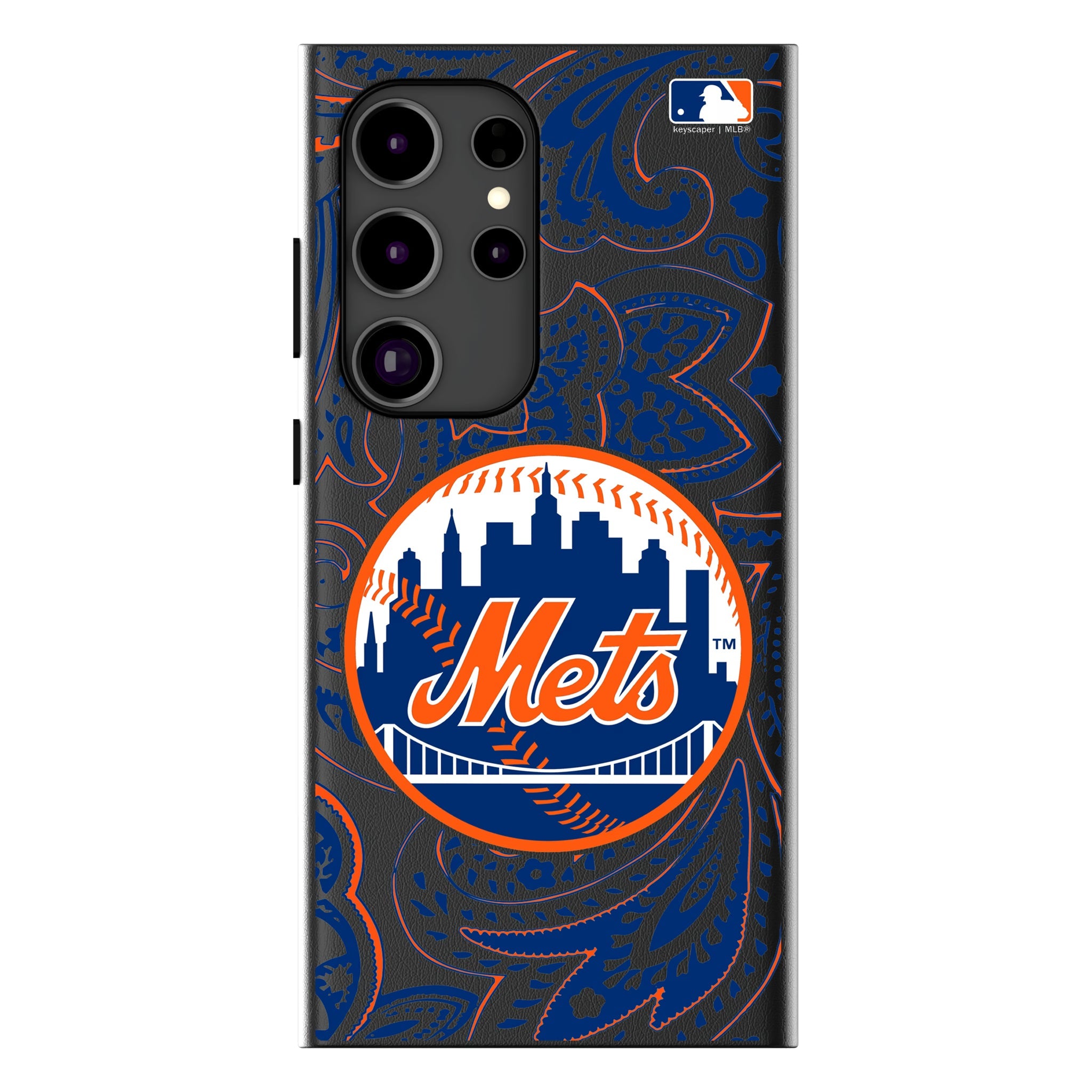 New York Mets Paisley MagSafe Compatible Phone Case for Samsung Galaxy 10