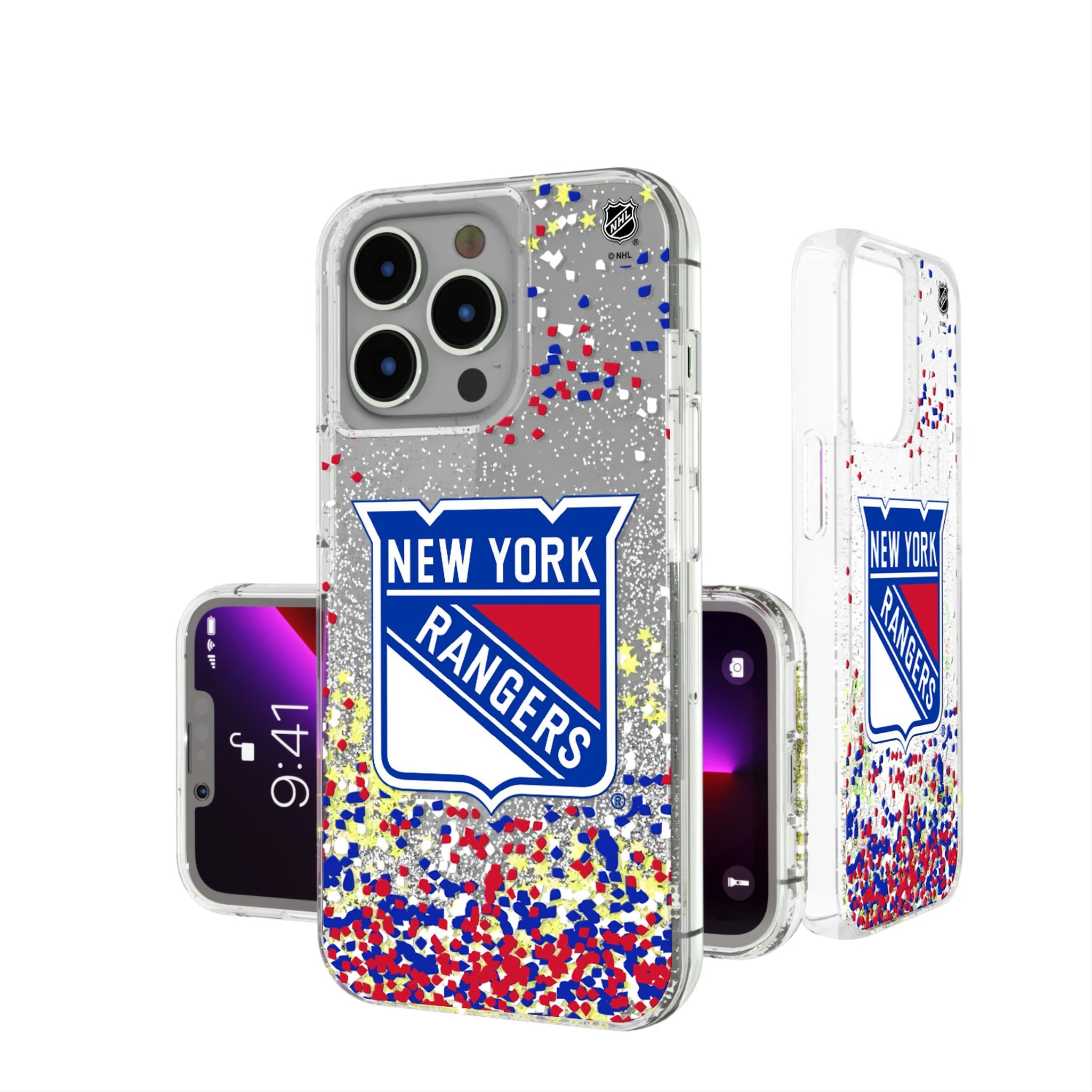New York Rangers Confetti Glitter Phone Case 6