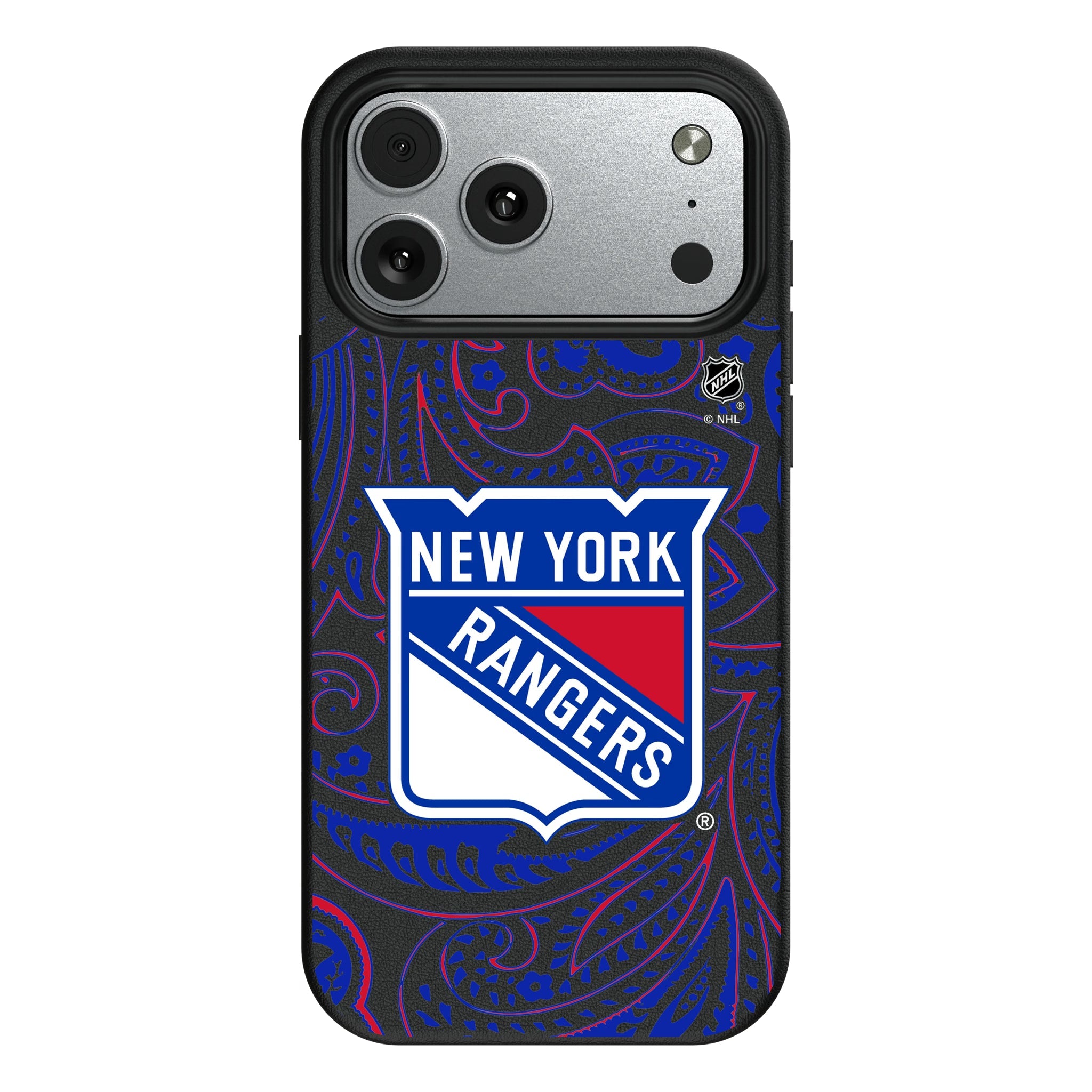 New York Rangers Paisley MagSafe Compatible Phone Case for Apple iPhone 9