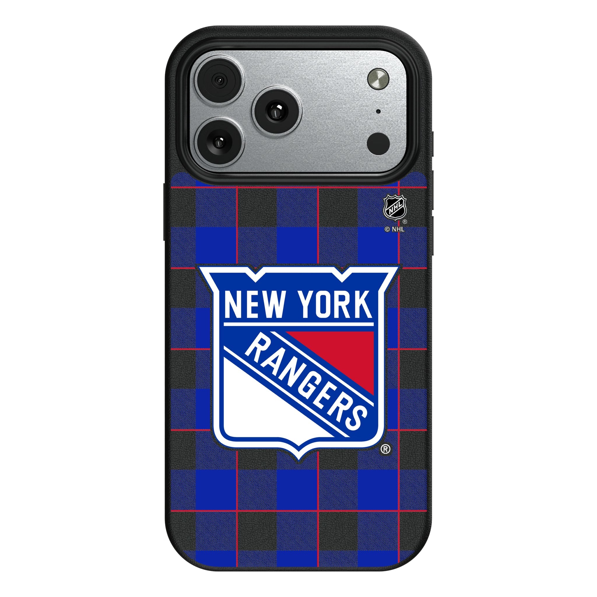 New York Rangers Plaid MagSafe Compatible Phone Case for Apple iPhone 9