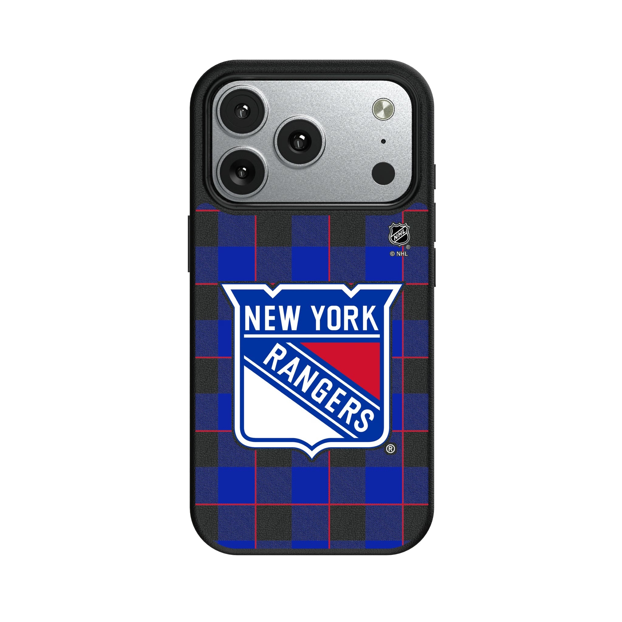 New York Rangers Plaid MagSafe Compatible Phone Case for Apple iPhone 8