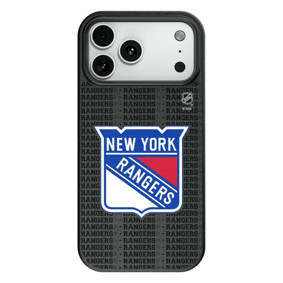 New York Rangers Text Backdrop MagSafe Compatible Phone Case for Apple iPhone 10