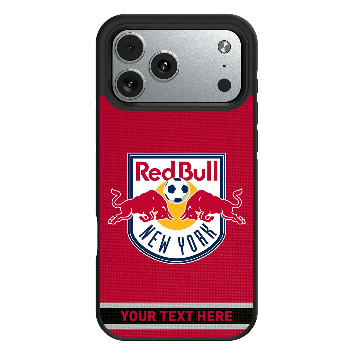 New York Red Bulls Personalized Stripe Bump Phone Case for Apple iPhone 11