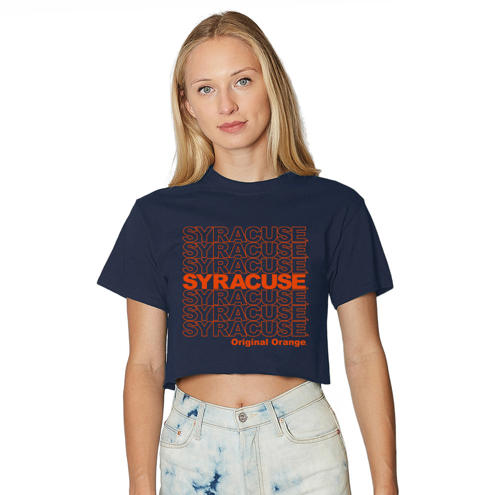 Syracuse Repeat Navy Tee | lojobands